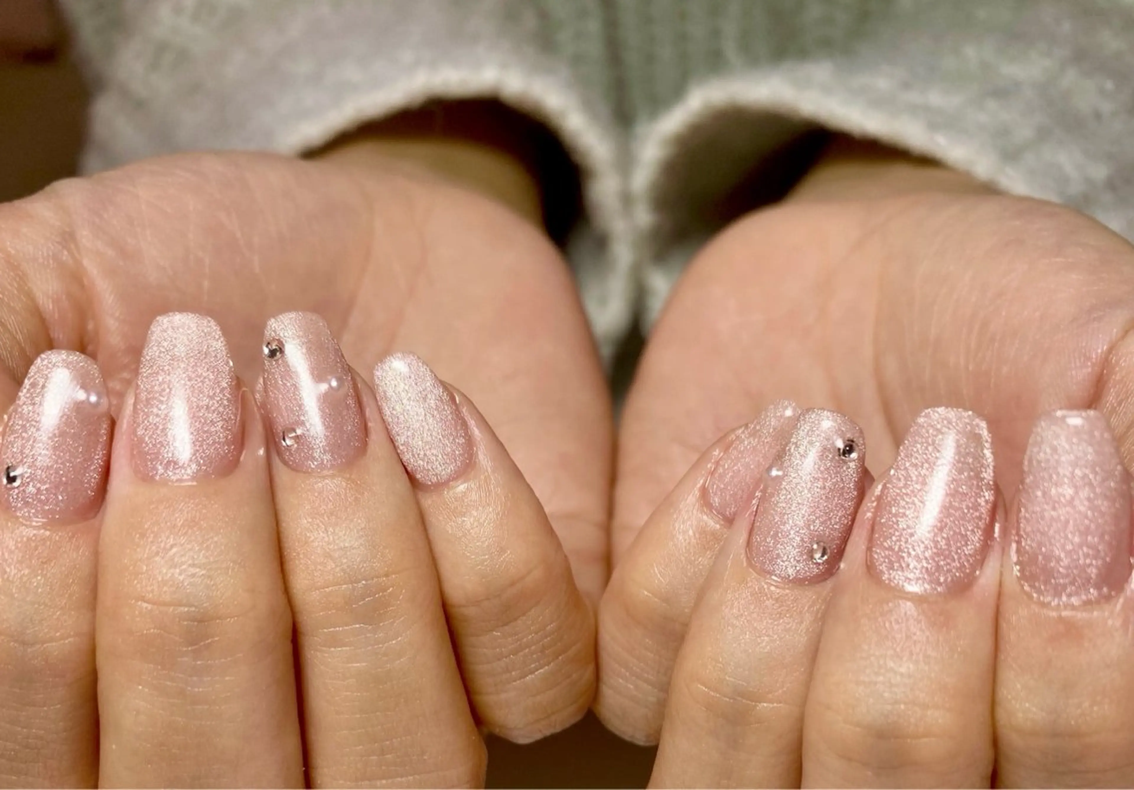 ネイル マグネットネイル オフィスネイル Nail Salon K 🧸美爪育成のネイルデザイン