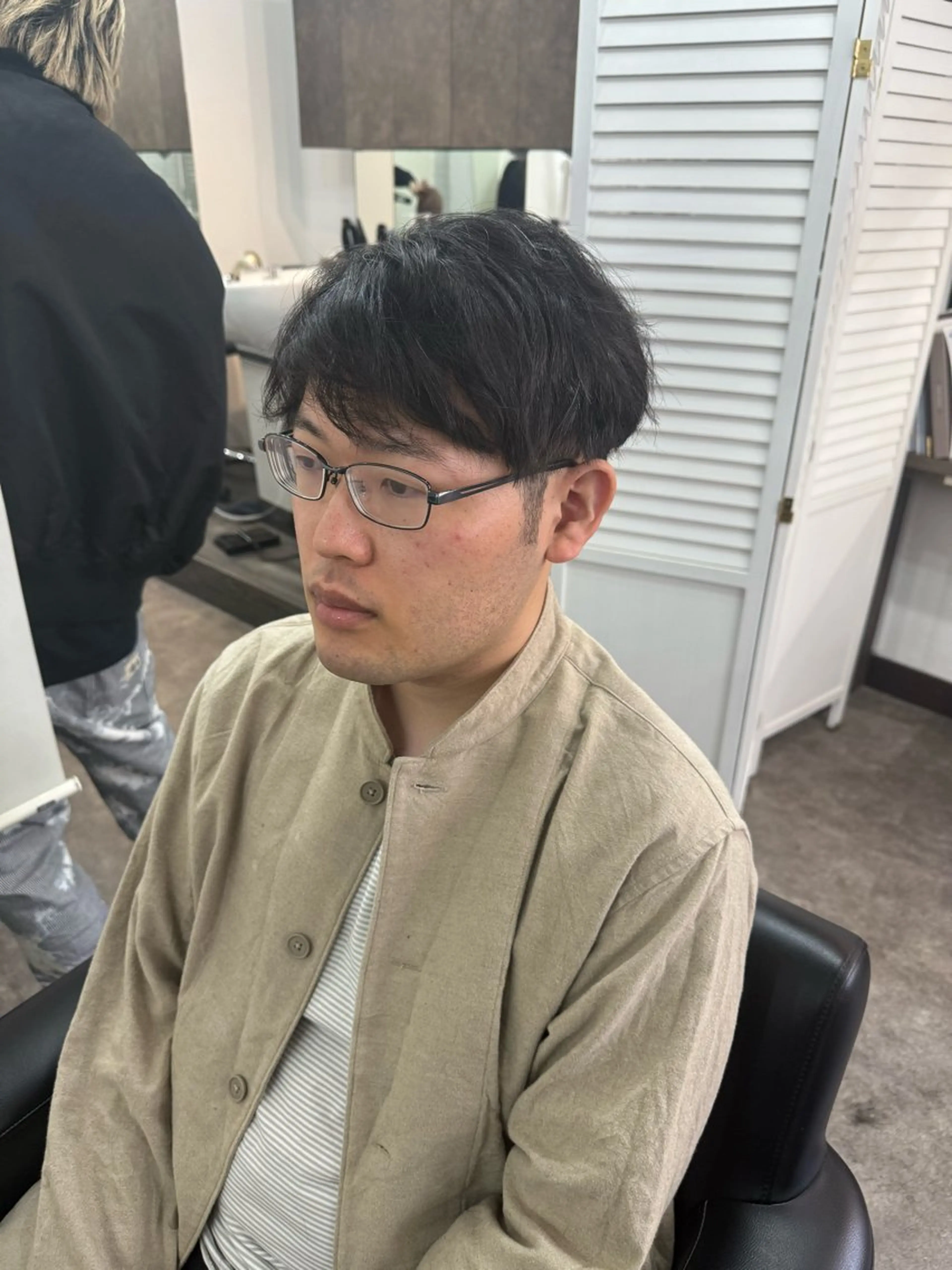 メンズ リク/韓国風/レイヤ ー／ボブ／ショートのヘアスタイル