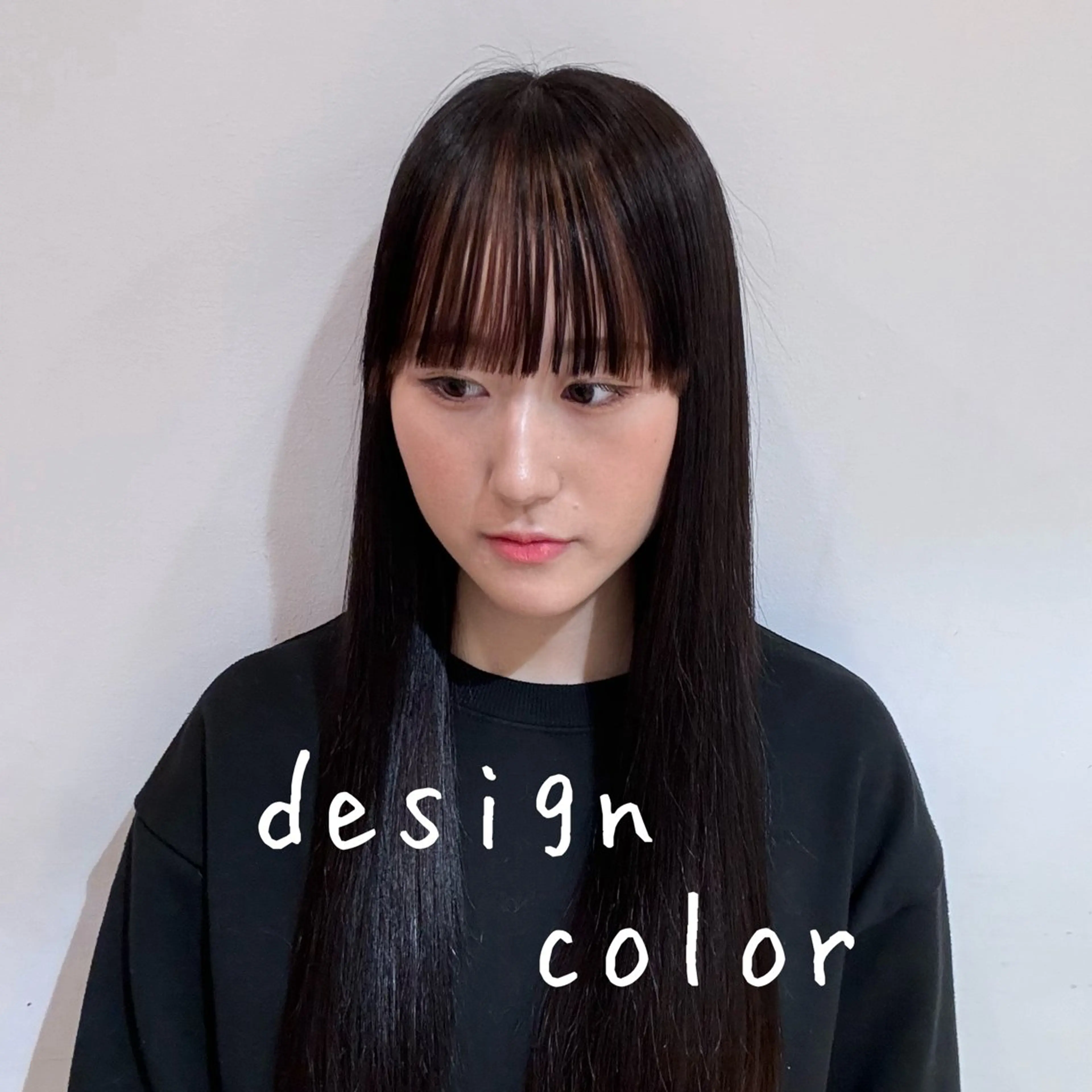 カラー インナーカラー ★韓国トレンドカット ★むなかたももかのヘアスタイル