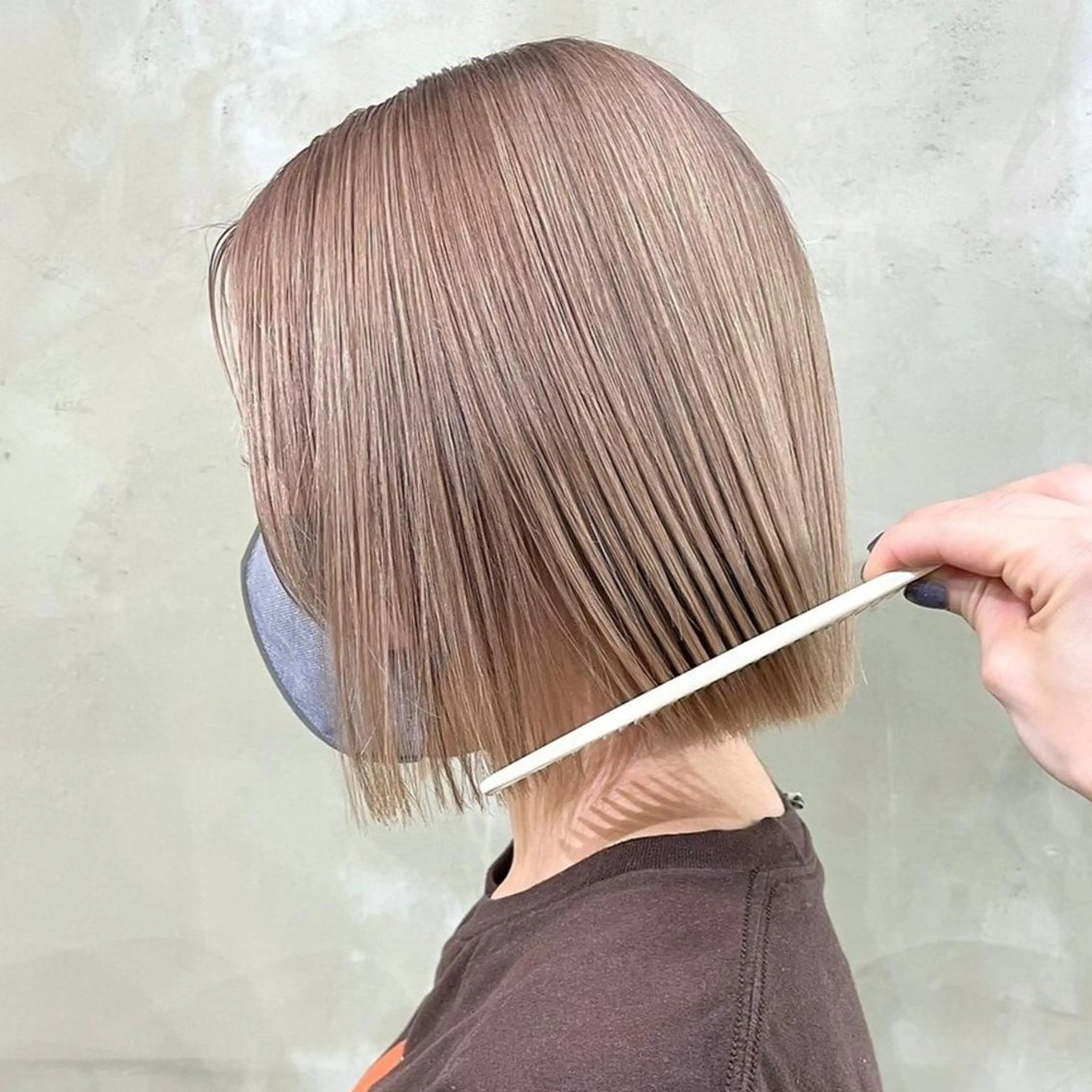 ミディアム 💕モテベージュ 🧡NANAKO🧡のヘアスタイル