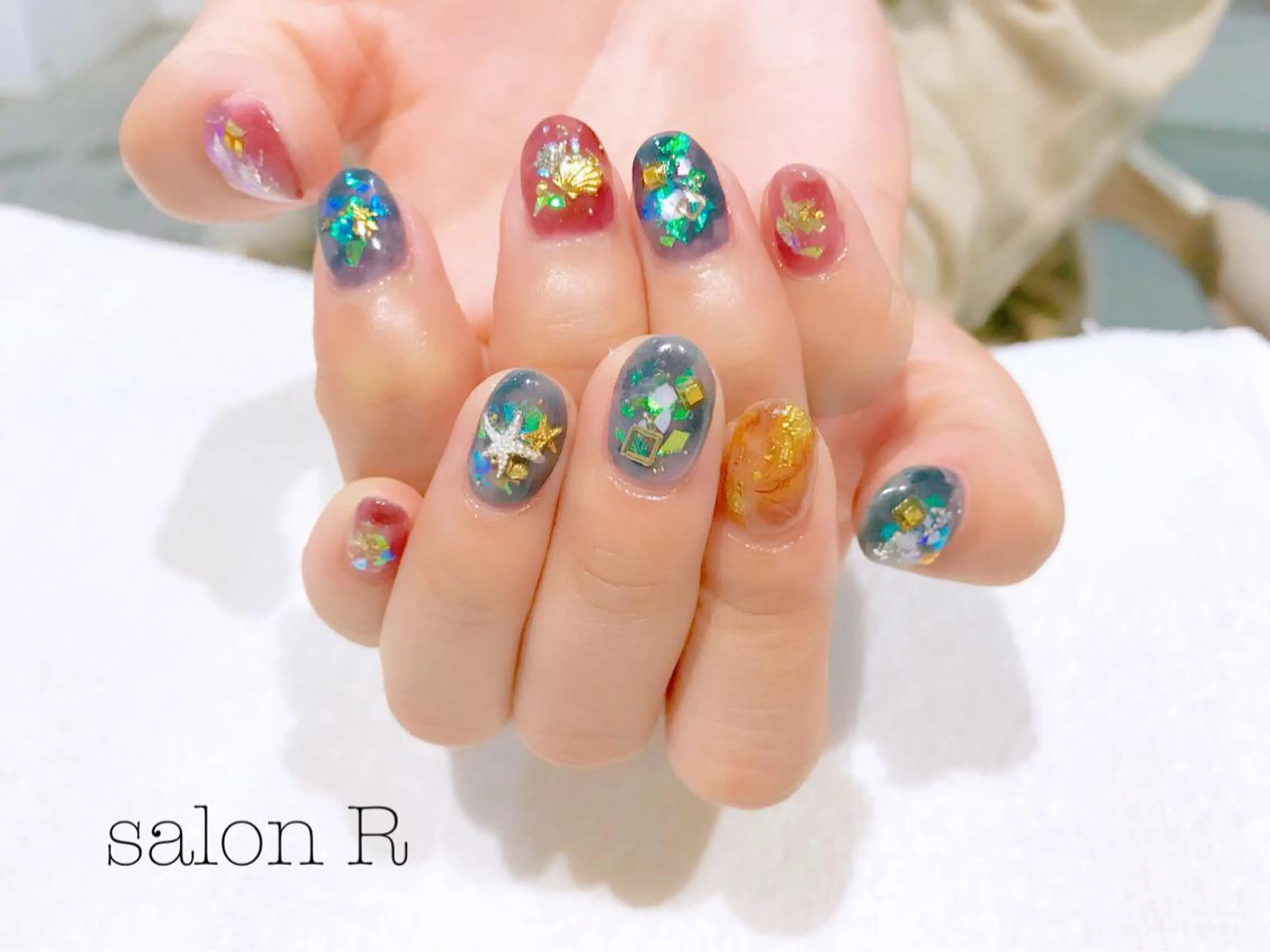 ネイル アートネイル ニュアンスネイル NARUMI HYODOのネイルデザイン