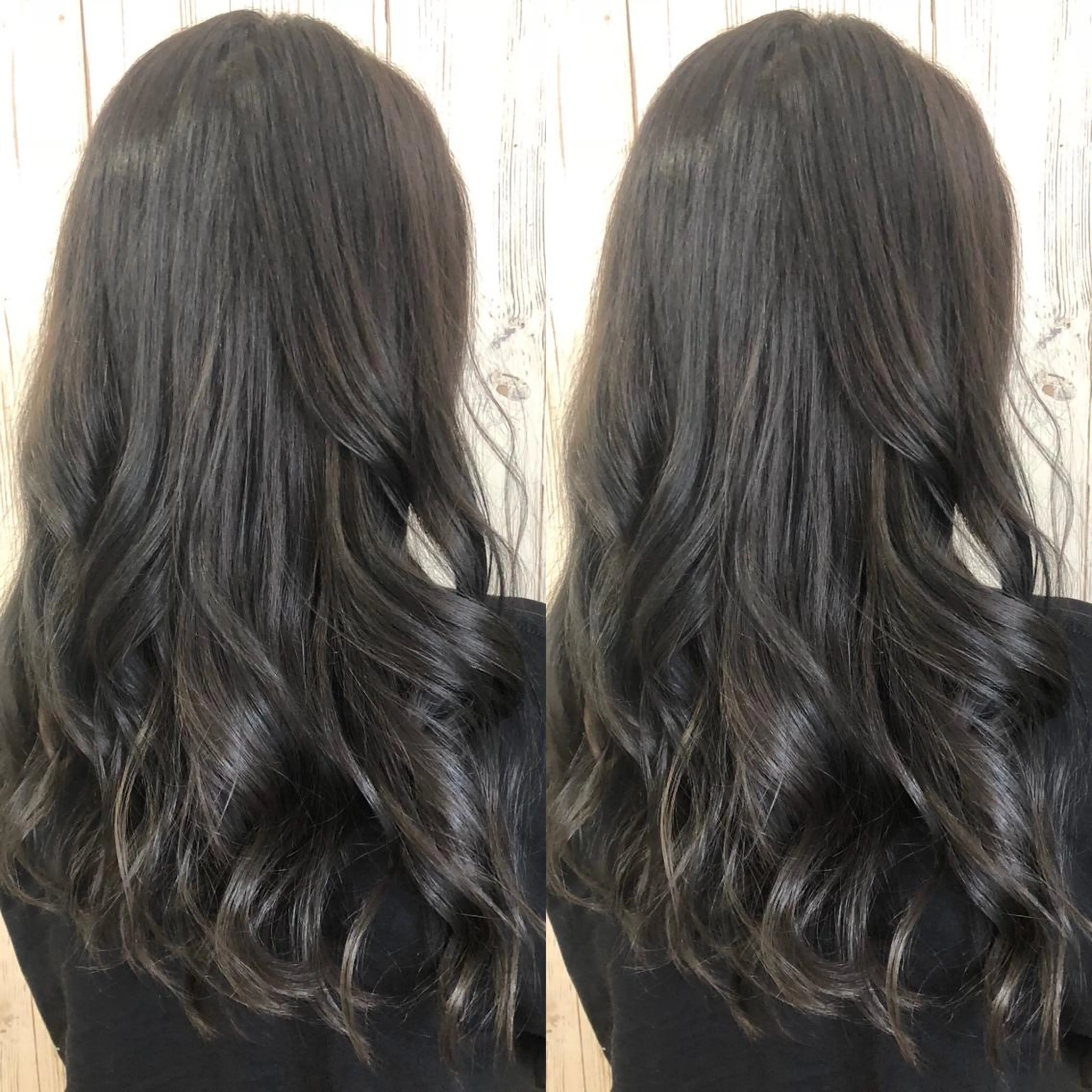 ロング カラー 透明感カラー オレンジ カット ヘアカラー ヘアサロンオスカー 岸和田蛸地蔵店のヘアスタイル