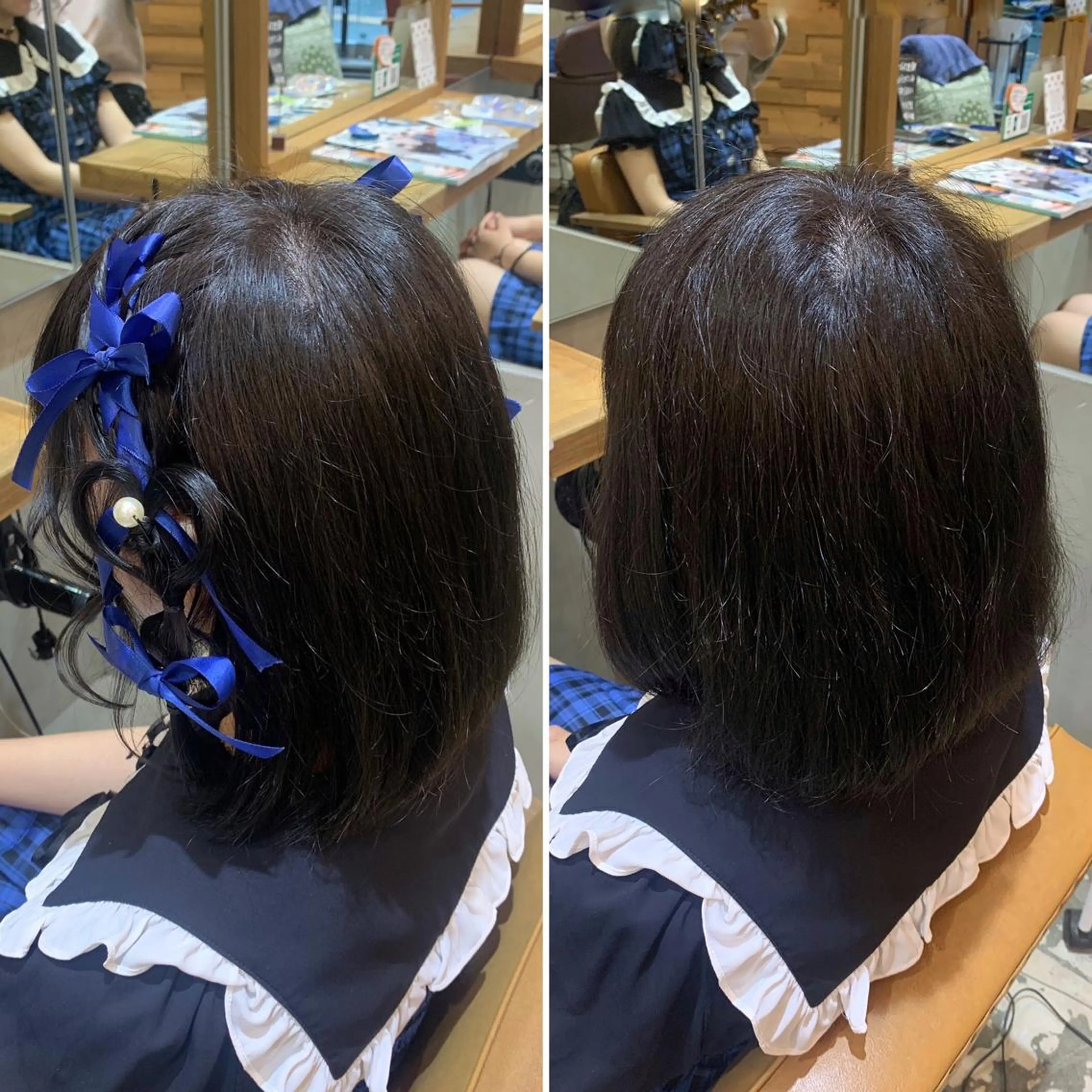 セミロング ヘアアレンジ ✂️RIKUKI🎨 【駒込美容師🎀】のヘアスタイル