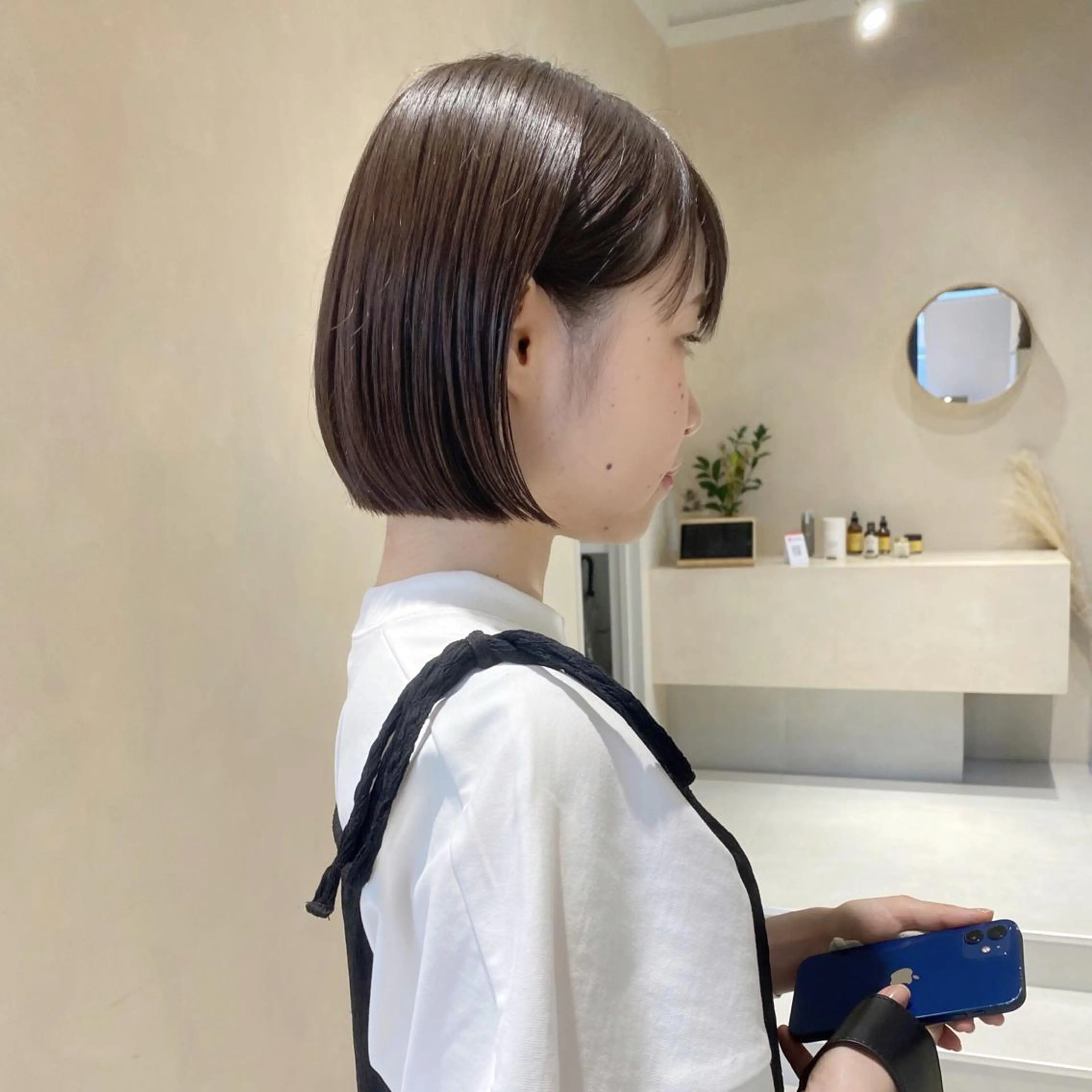 ショート カラー ボブ/ミニボブ 透明感カラーkadoのヘアスタイル