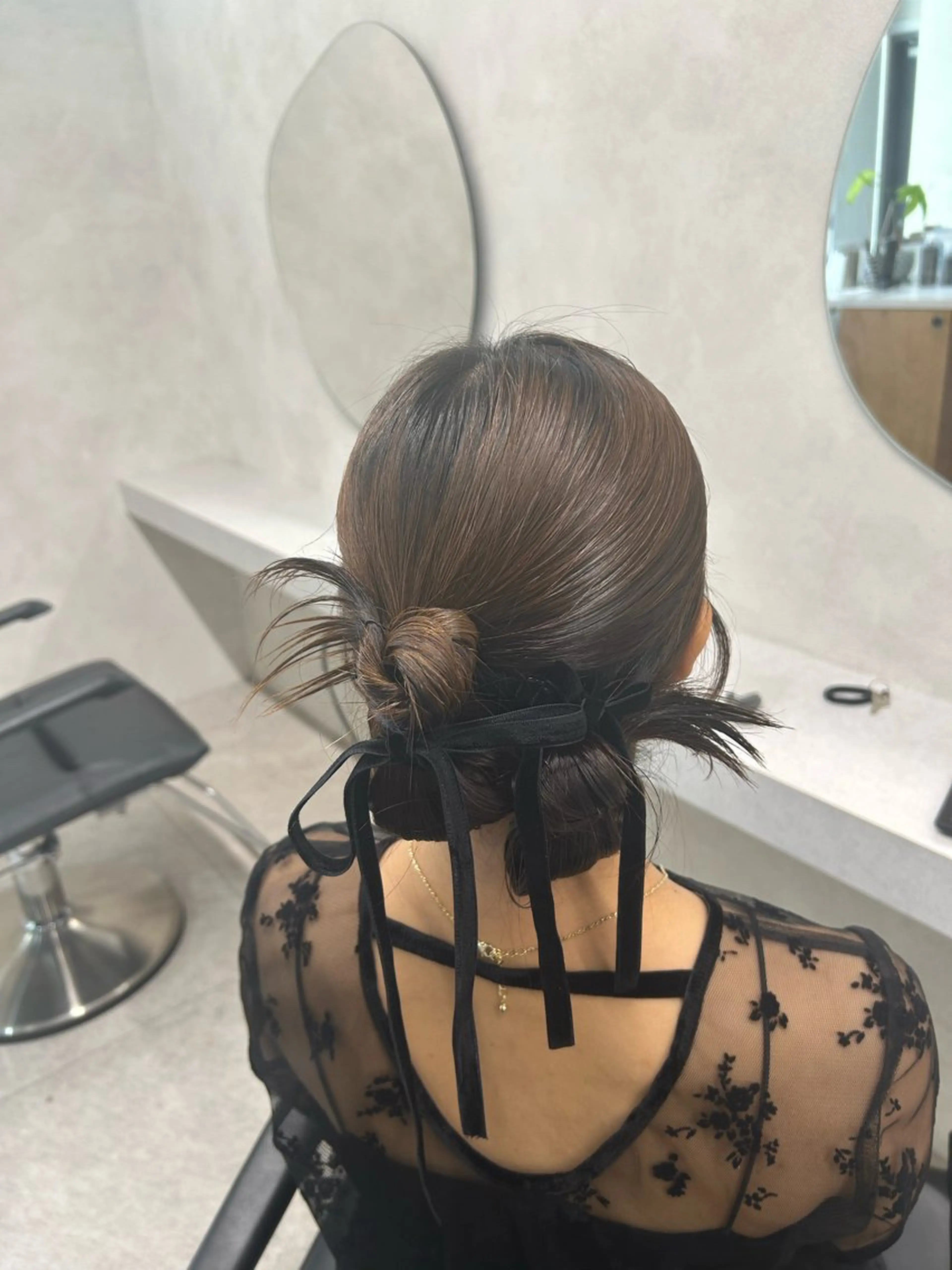 セミロング ヘアアレンジ ヘアセット 🎀HARU ボブ/ヘアセット🫧のヘアスタイル