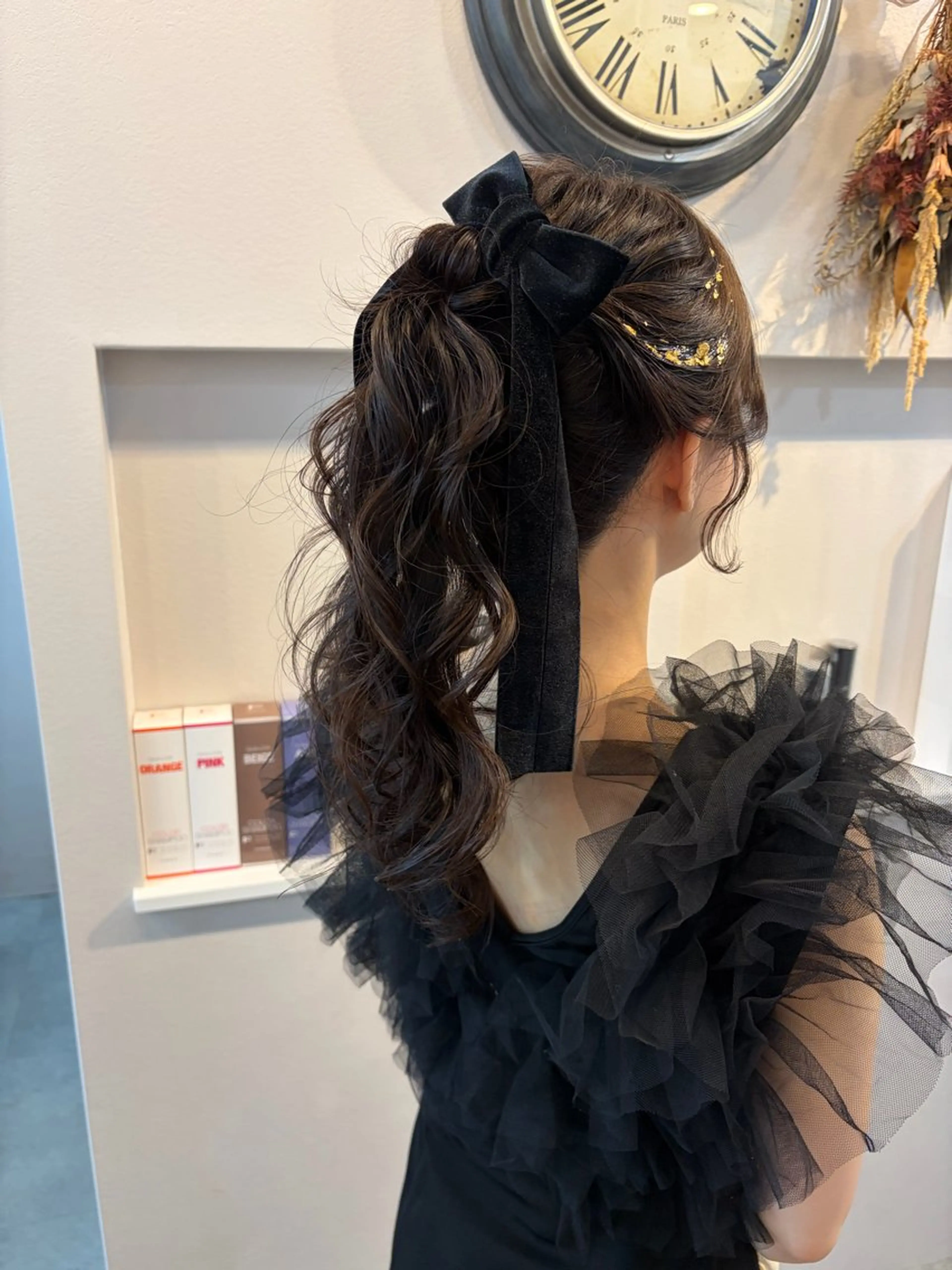 ヘアアレンジ ポニーテール 山下 明子のヘアスタイル