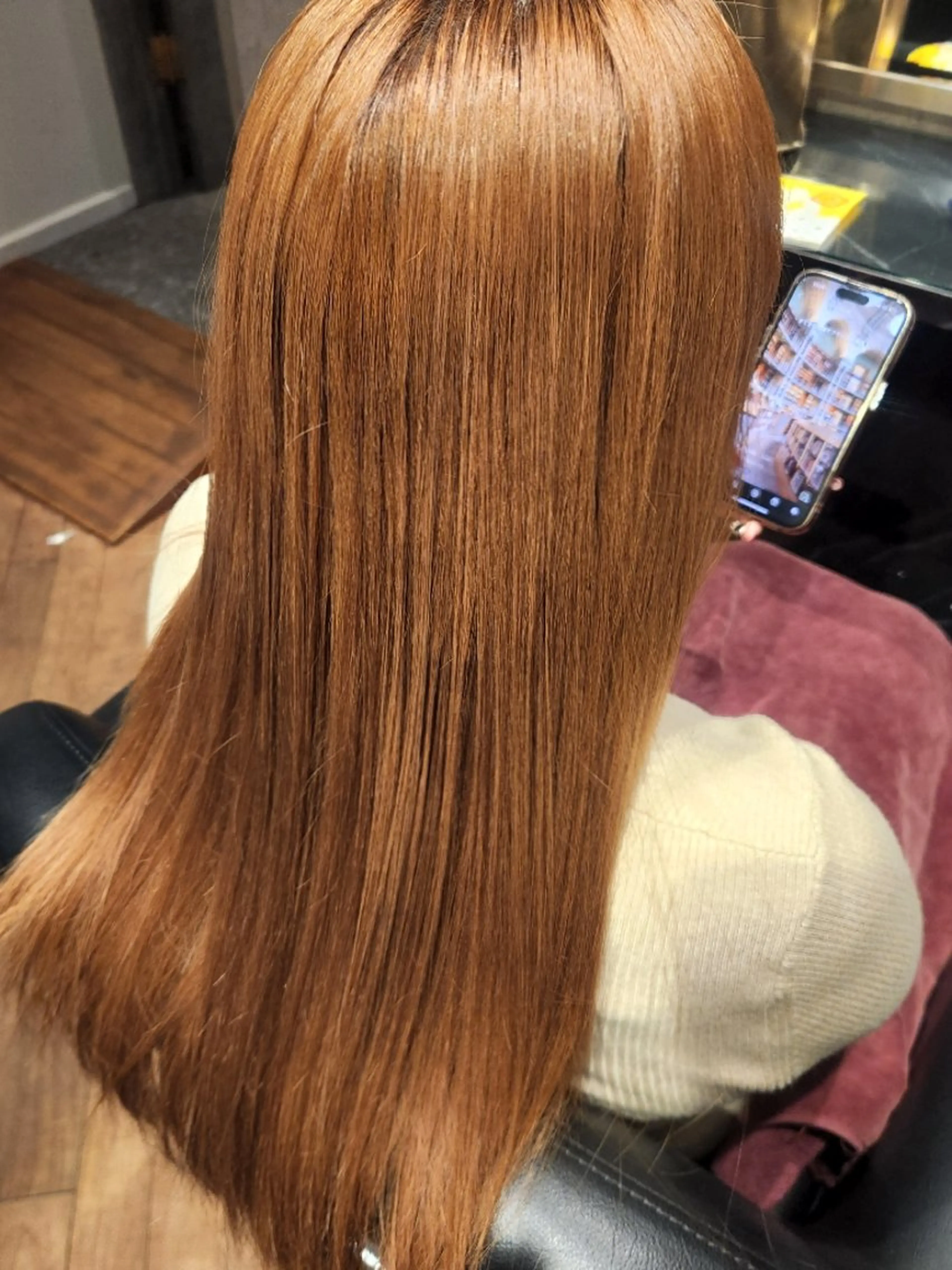 ロング パーマ ストレートパーマ ✨カット✨ 小田　なつめのヘアスタイル