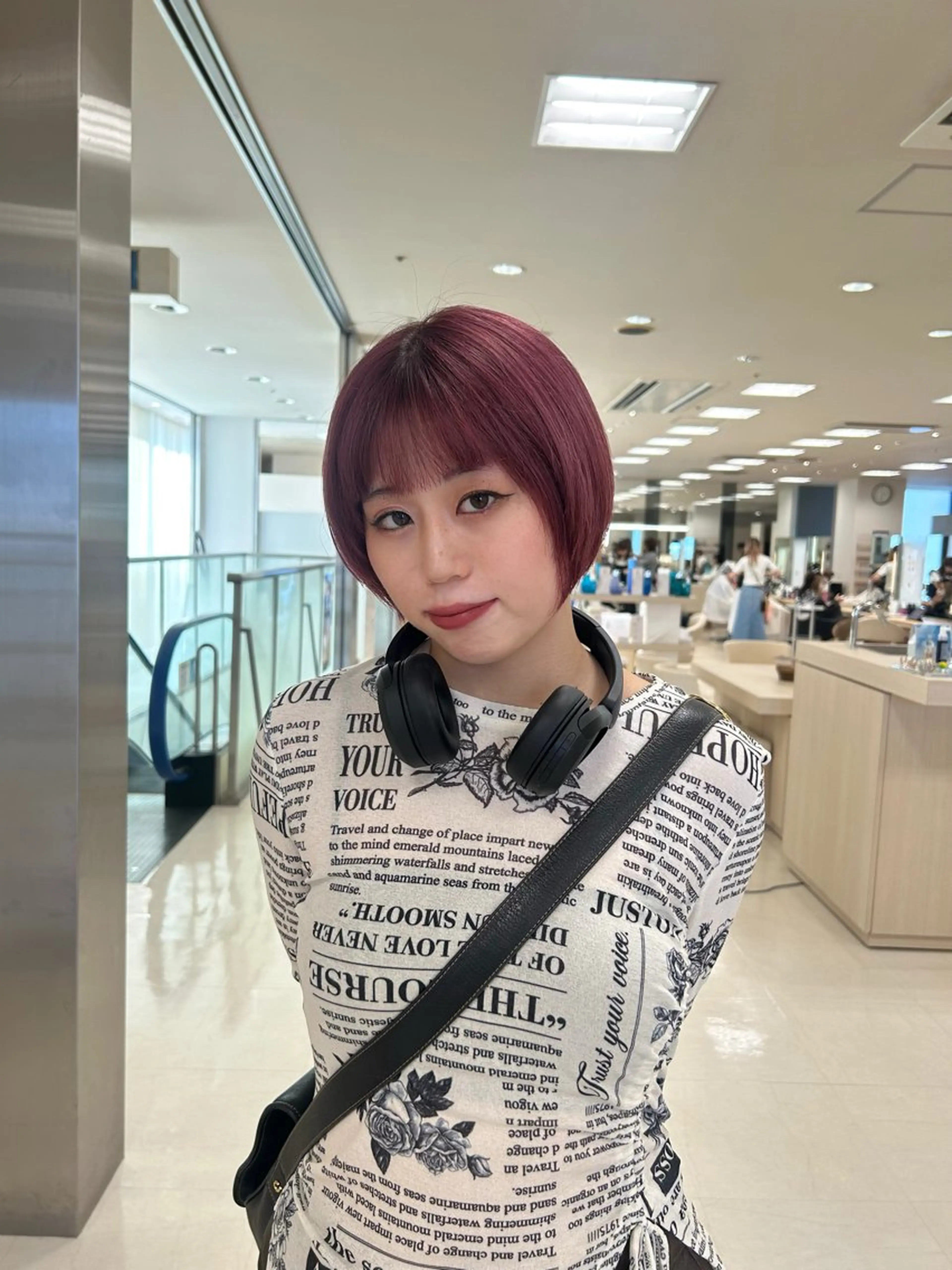 ショート カラー ヘアアレンジ/ベー ジュchiakiのヘアスタイル