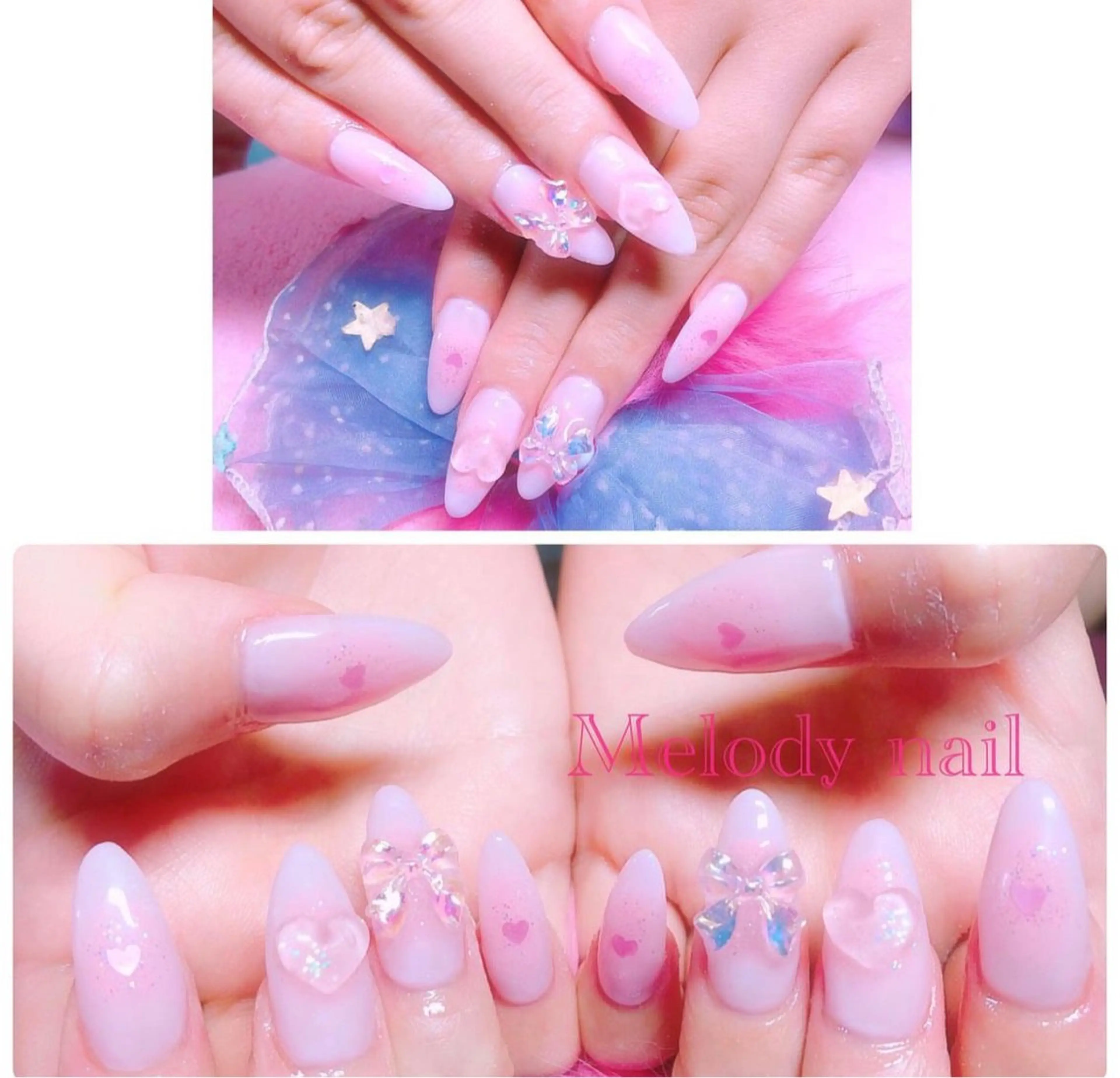 ネイル 韓国ネイル ピンク Melody nailのネイルデザイン