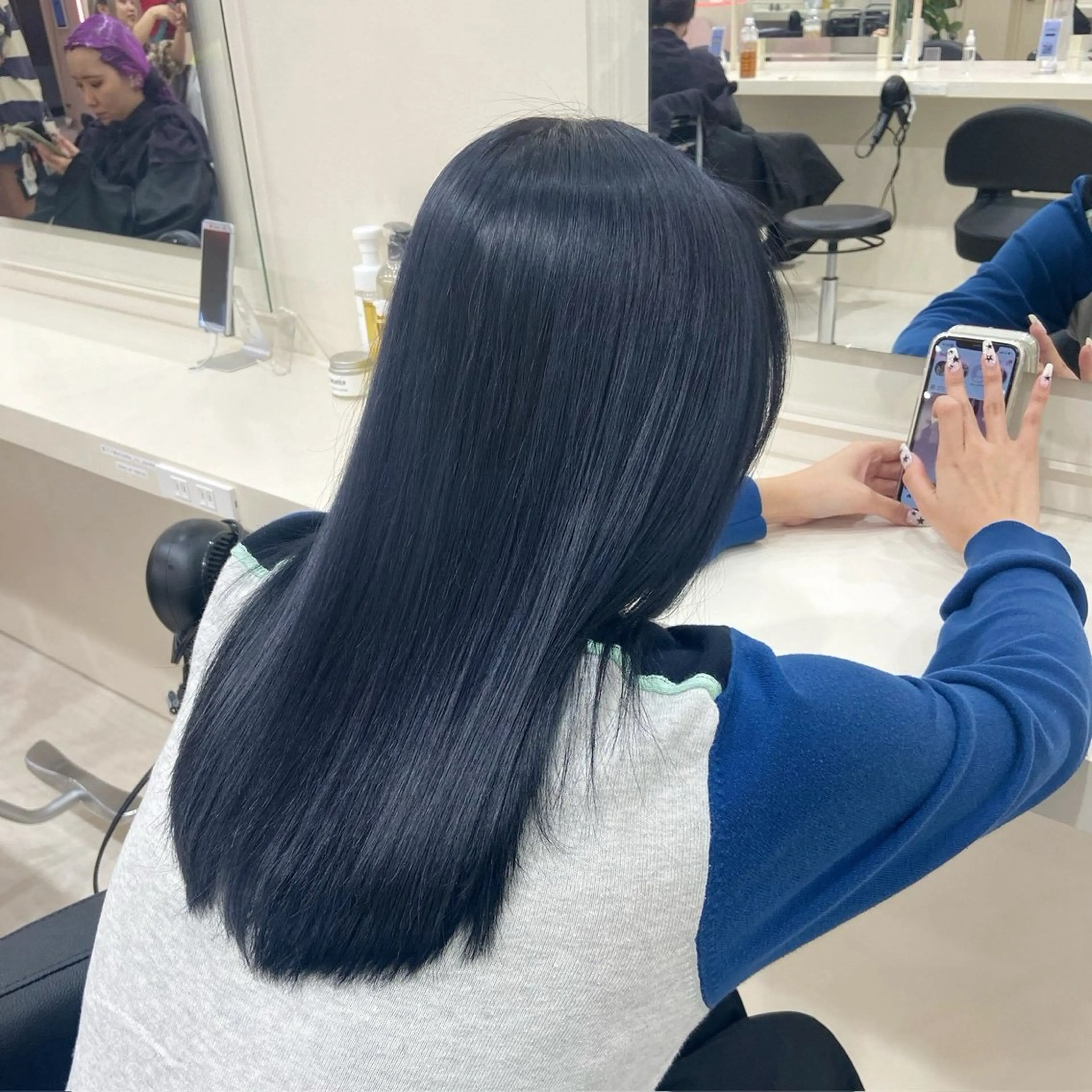 ロング ヘアカラー トリートメント 池袋/艶カラー✖️ ☘️DEMURAのヘアスタイル
