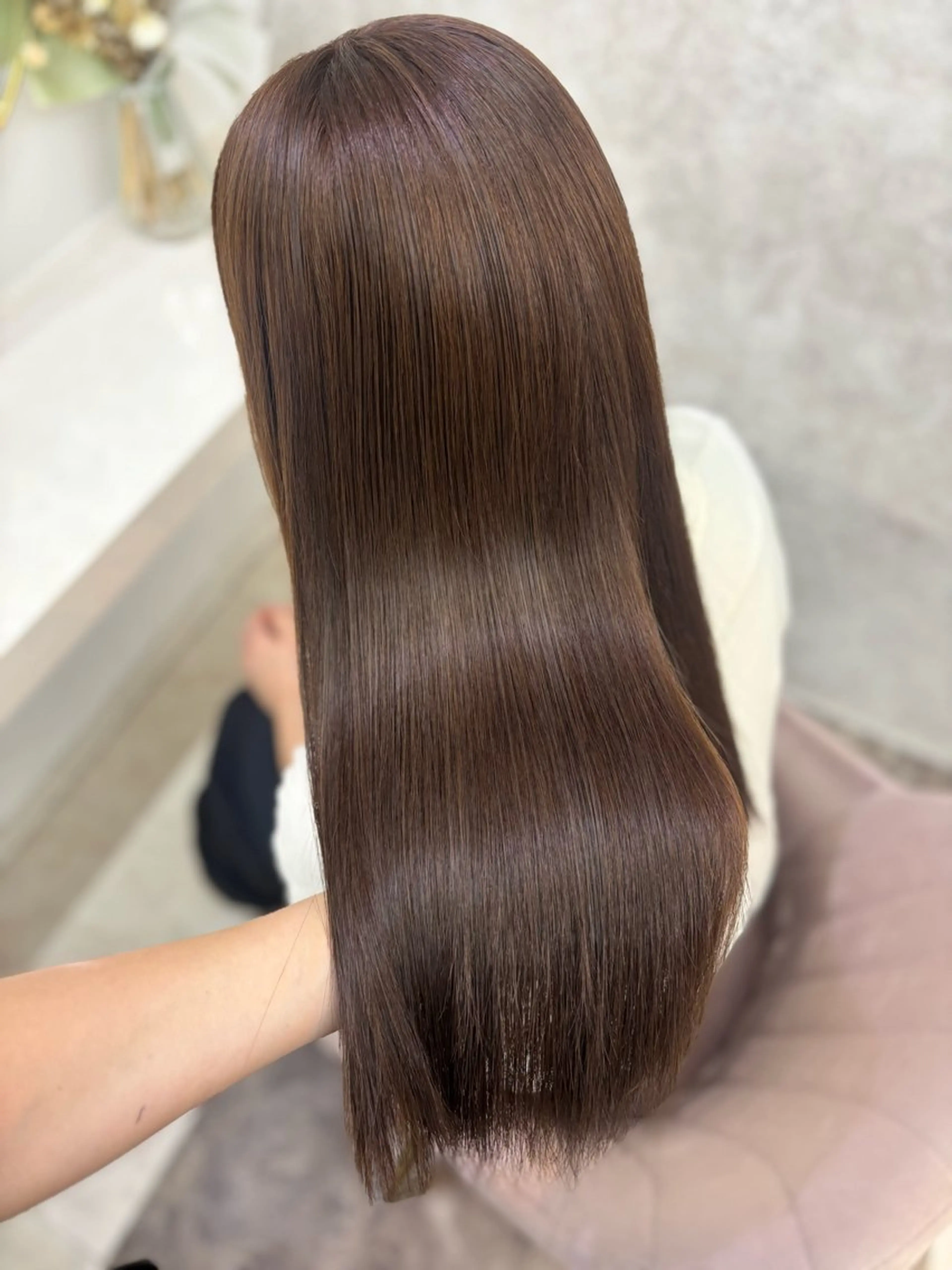 ミディアム 💘Kurea💘 艶髪/韓国/暗髪のヘアスタイル