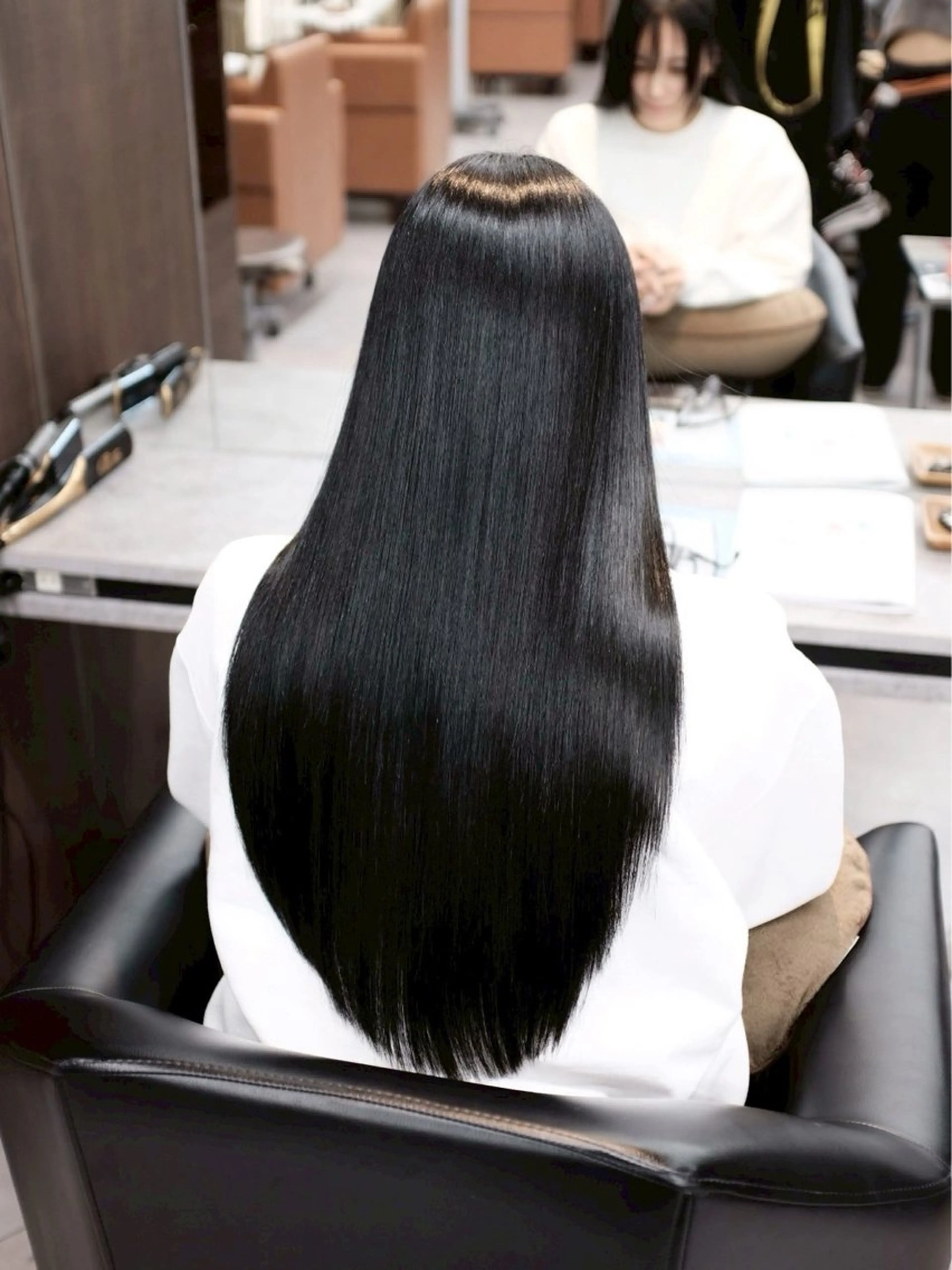 ロング カット 縮毛矯正 早﨑 映天のヘアスタイル