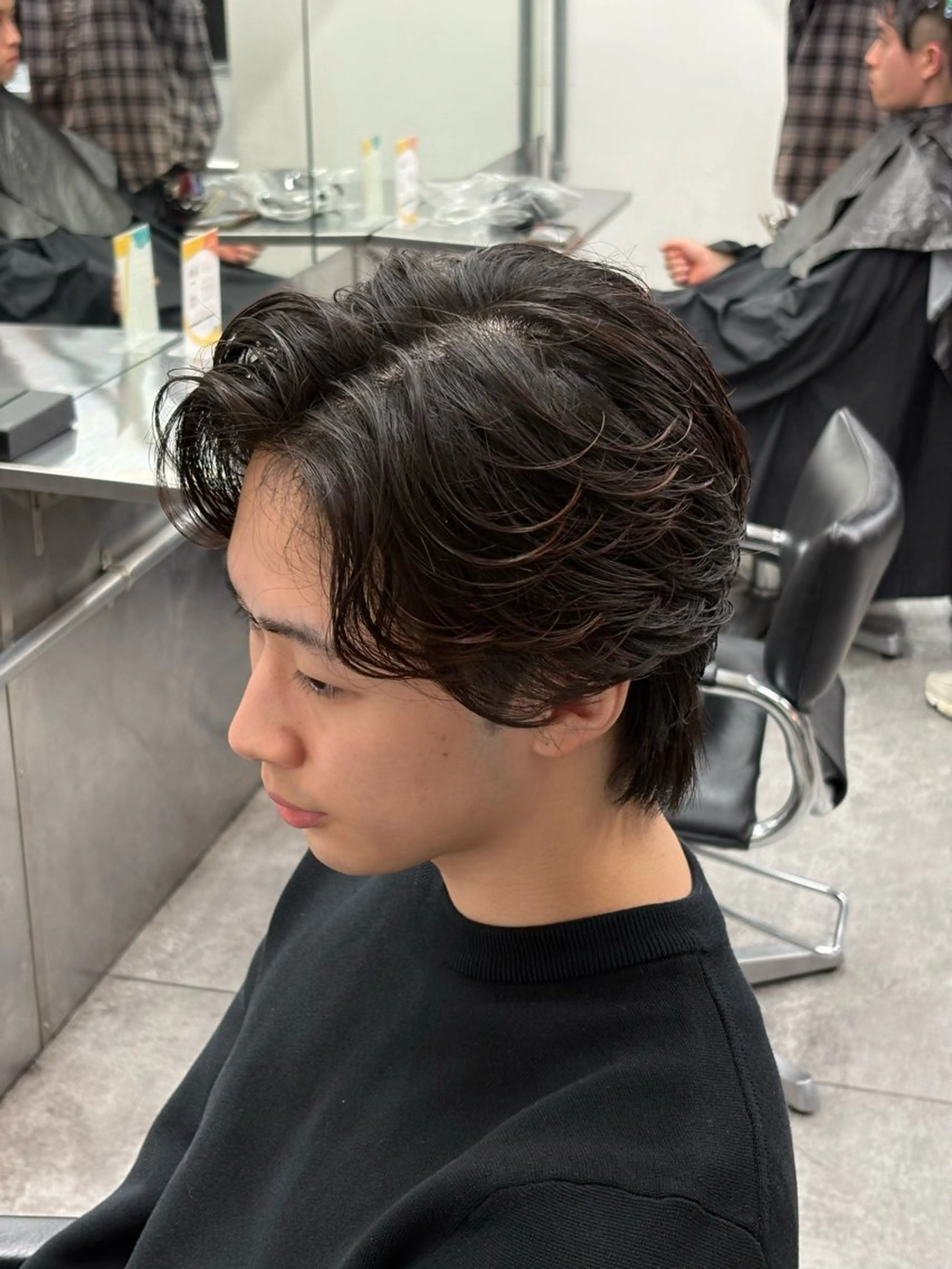 ミディアム カラー パーマ メンズ カット パーマ トリートメント ヘアセット 🔥最強メンズ特化/ パーマの達人🔥風見のヘアスタイル