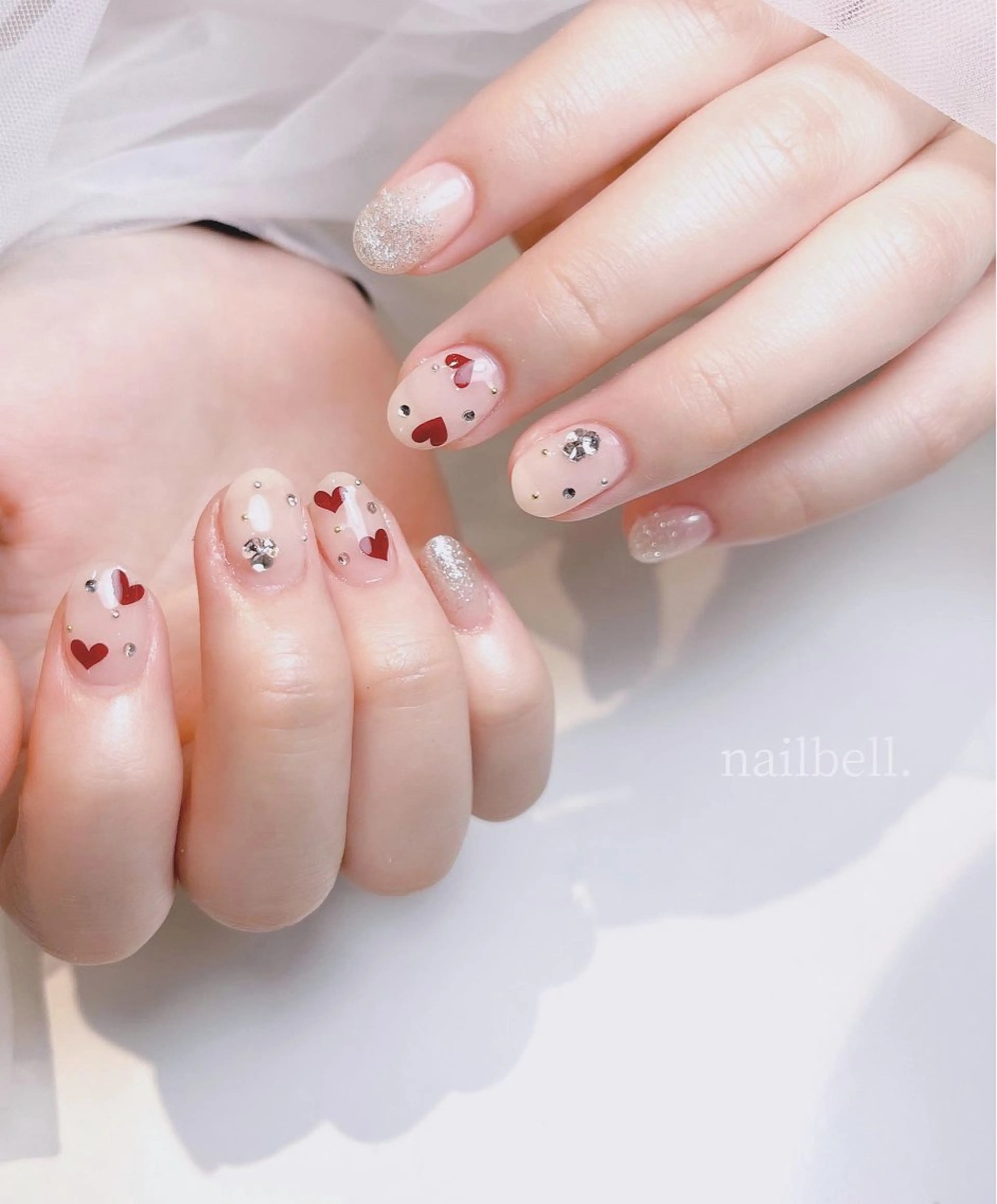 ネイル ハート 大人可愛いネイル🎗 Hinaのネイルデザイン
