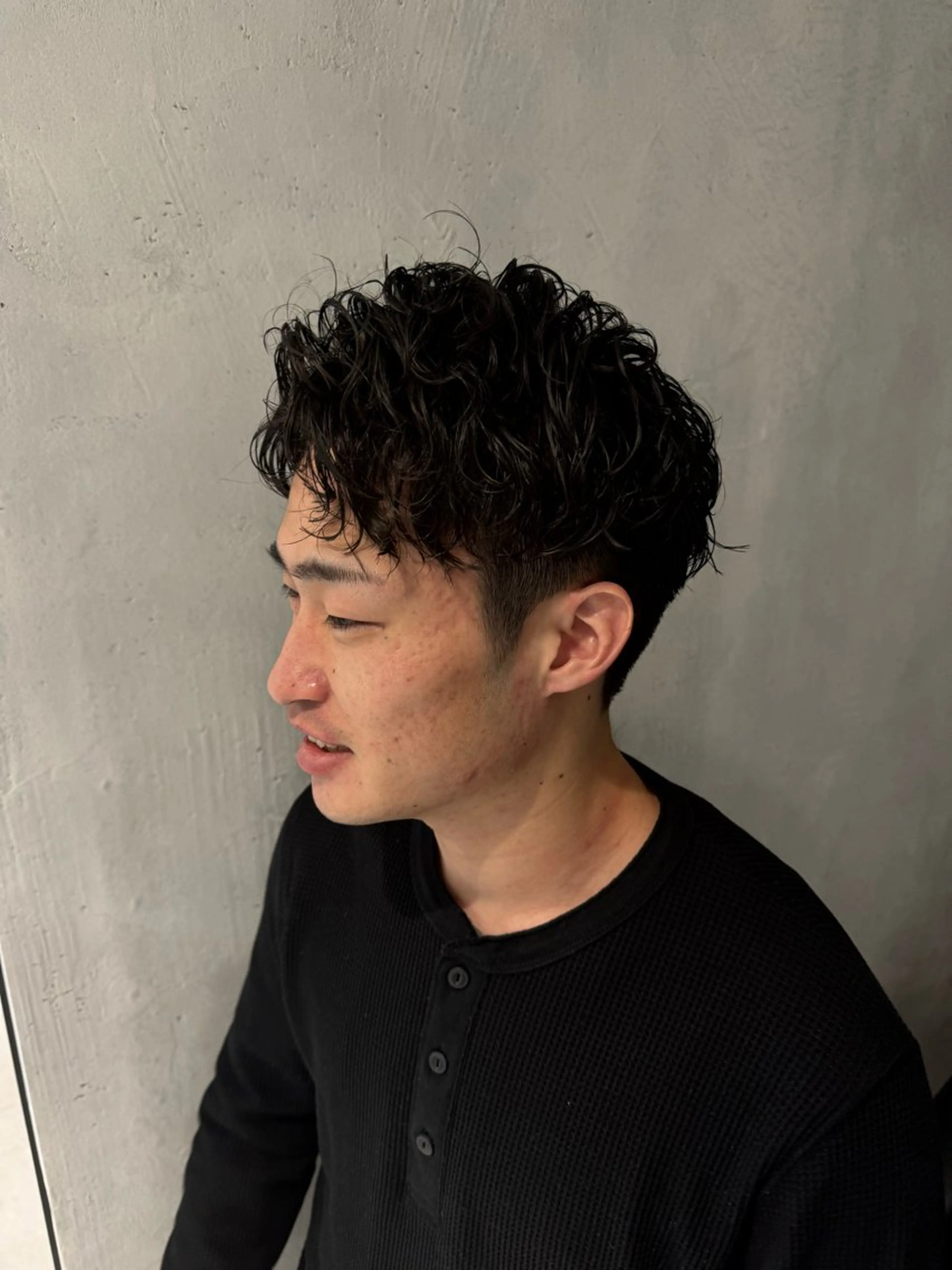 ショート パーマ メンズ カット パーマ ヘアセット メンズ特化 パーマ/オザワのヘアスタイル