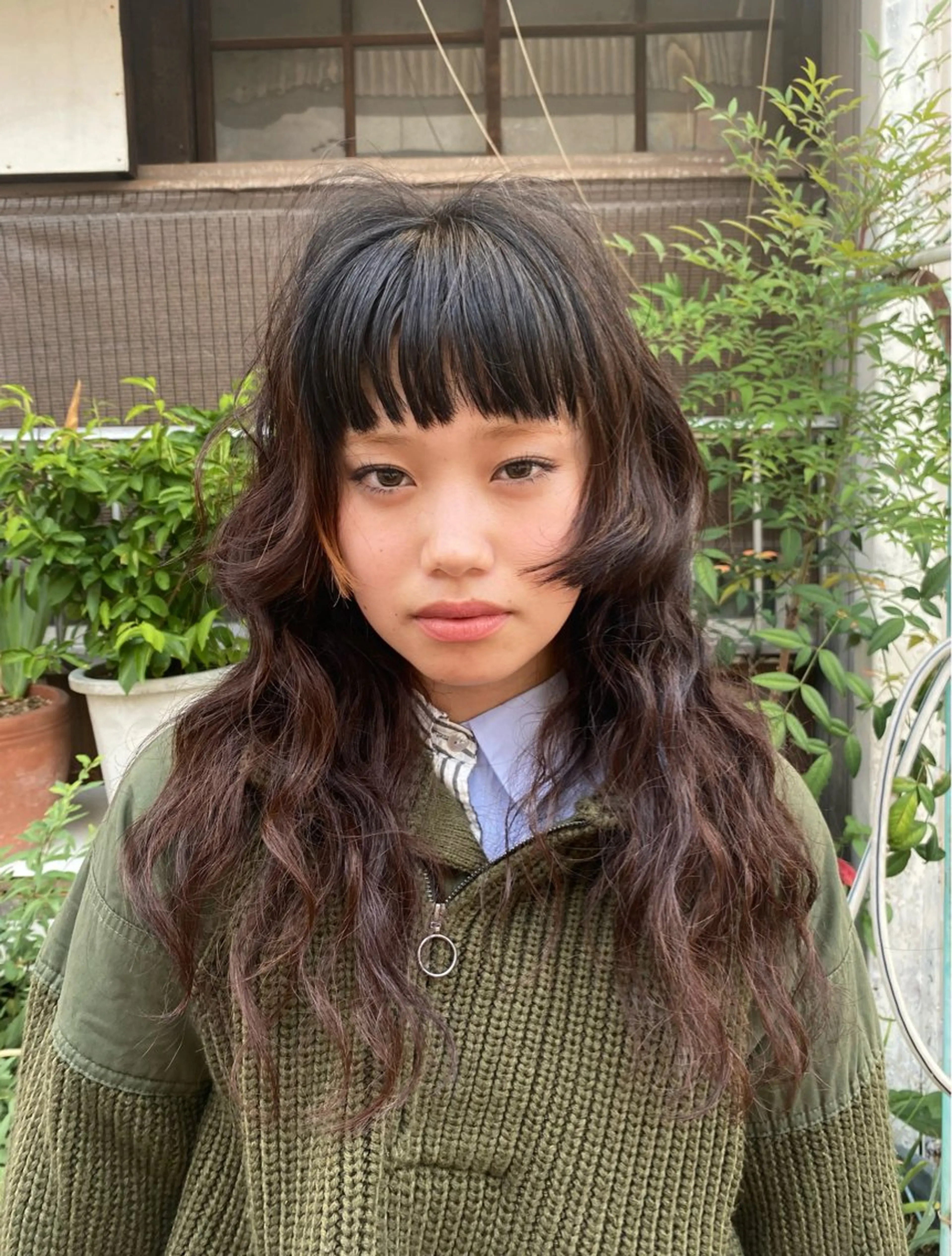 ミディアム カラー パーマ 名古屋栄/ブリーチ/ ボブ🧃木下桃嘉のヘアスタイル