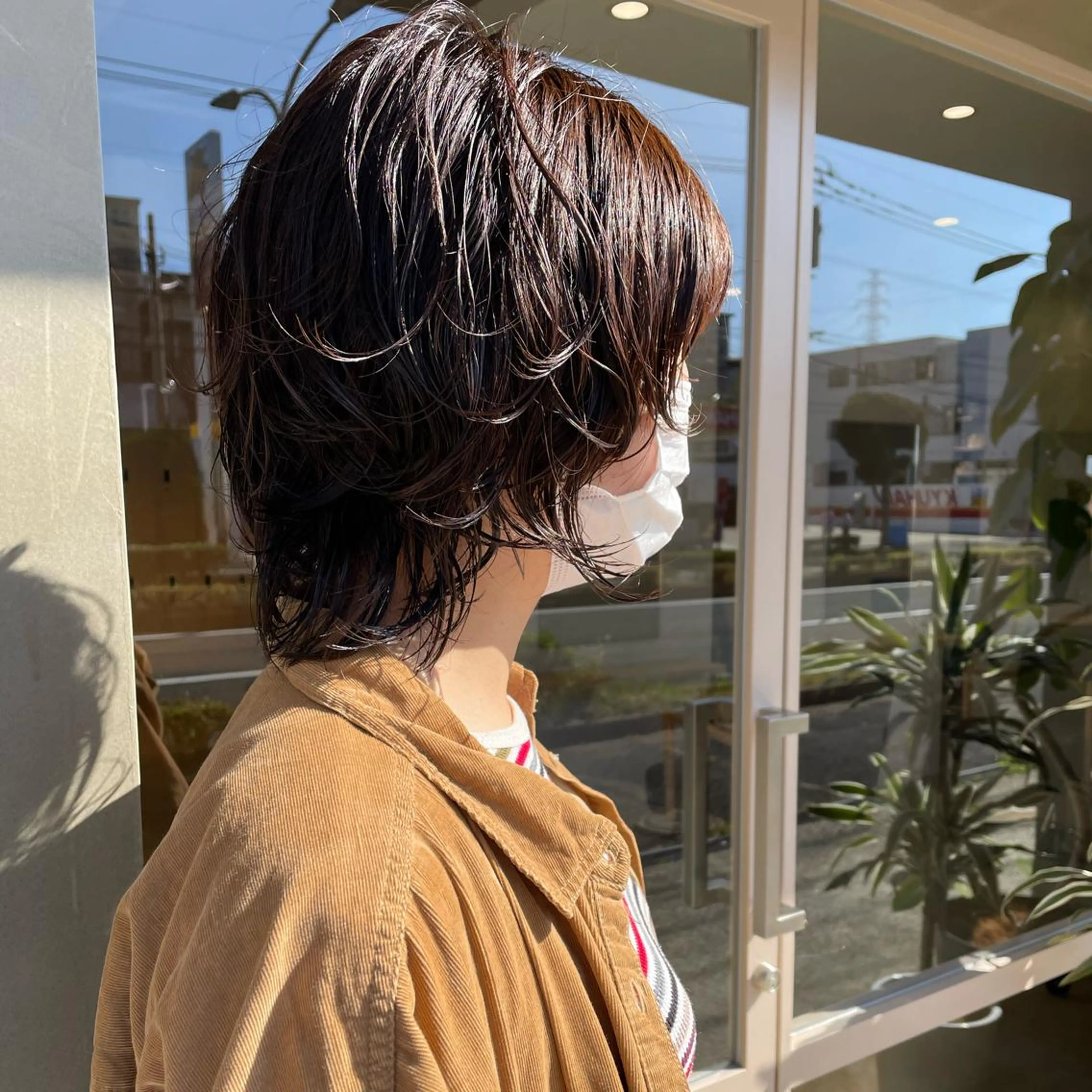 ミディアム パーマ ミディアムパーマ ウルフカット カット ヘアカラー トリートメント 北九州美容室 🕊️わかな✂︎のヘアスタイル