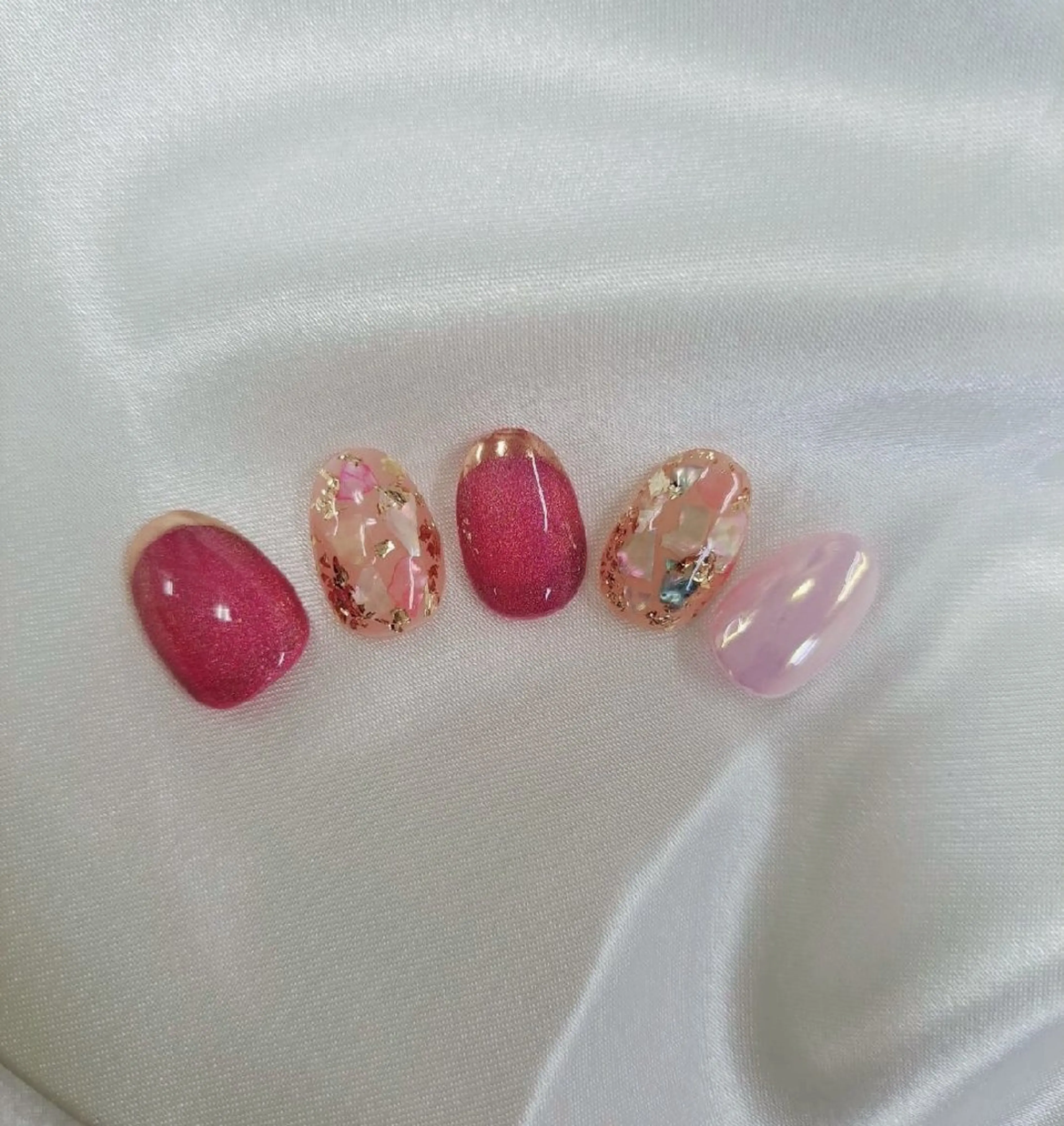 ネイル マグネットネイル ミラーネイル シンプルネイル Nail 🌱TSUBASAのネイルデザイン