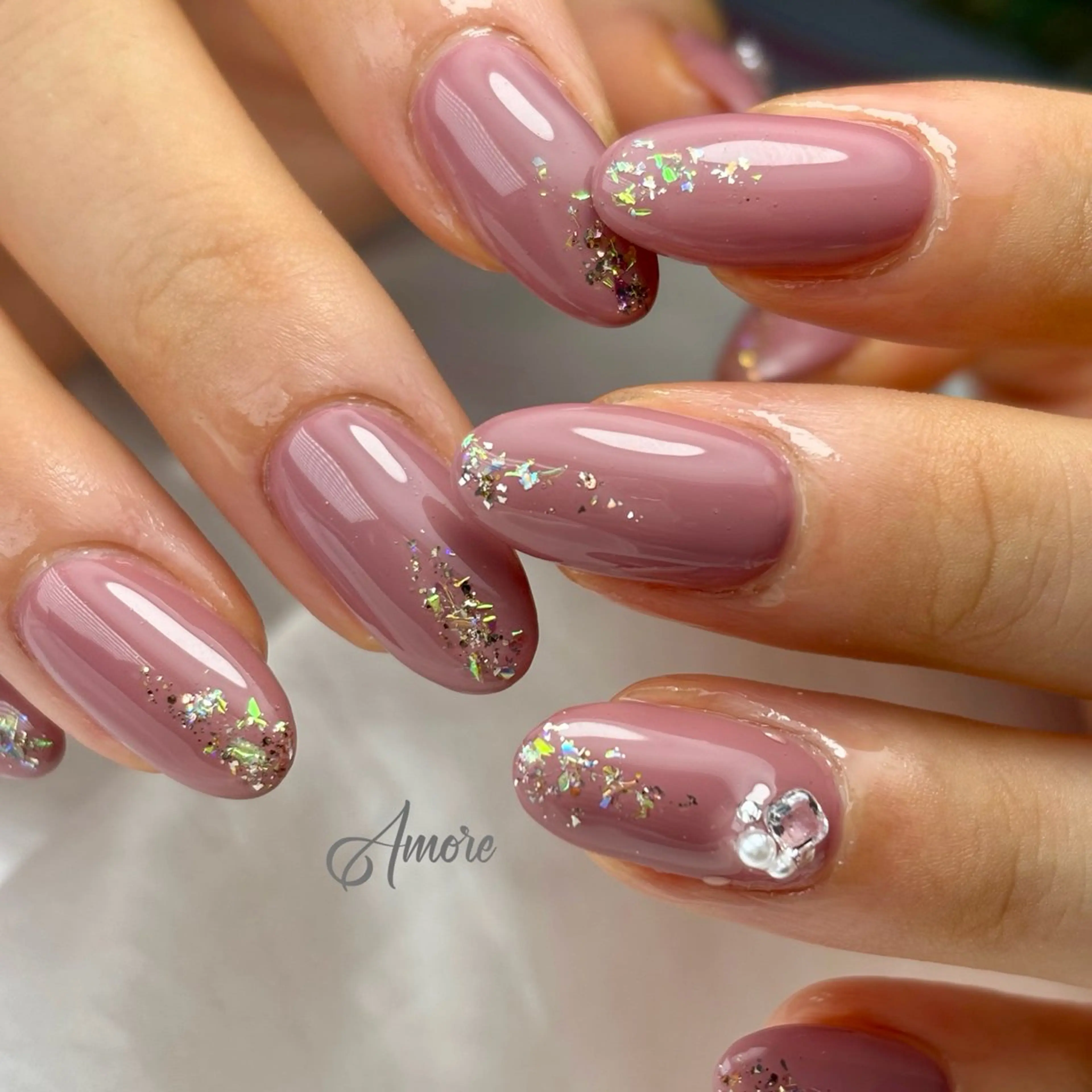 ネイル ジェルネイル キラキラネイル 韓国ネイル マグネットネイル パラジェル You kyehwaのネイルデザイン