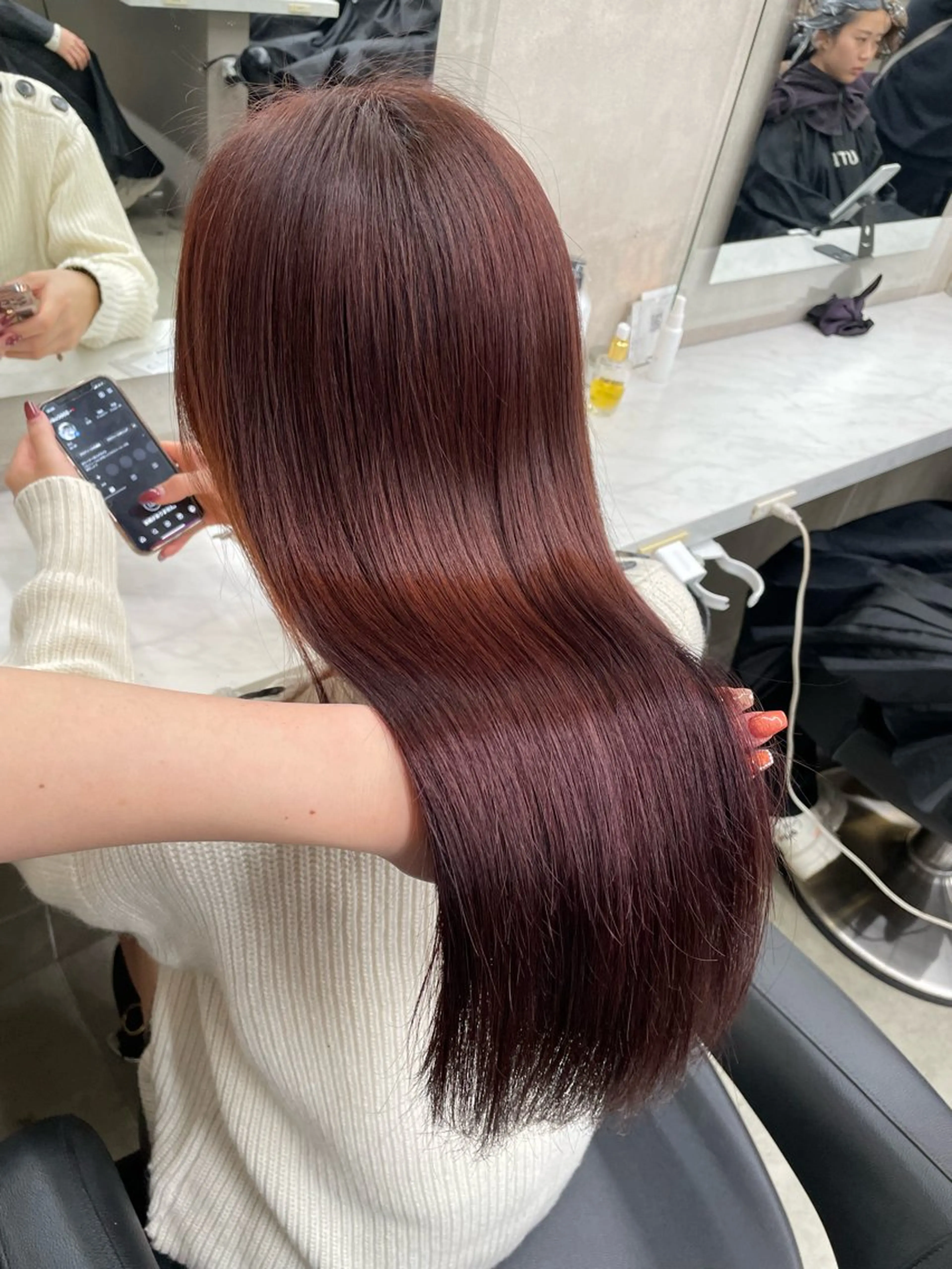 ロング カラー ヘアアレンジ ヘアカラー トリートメント ヘアセット 💗横浜美容室 💗HARUNAのヘアスタイル
