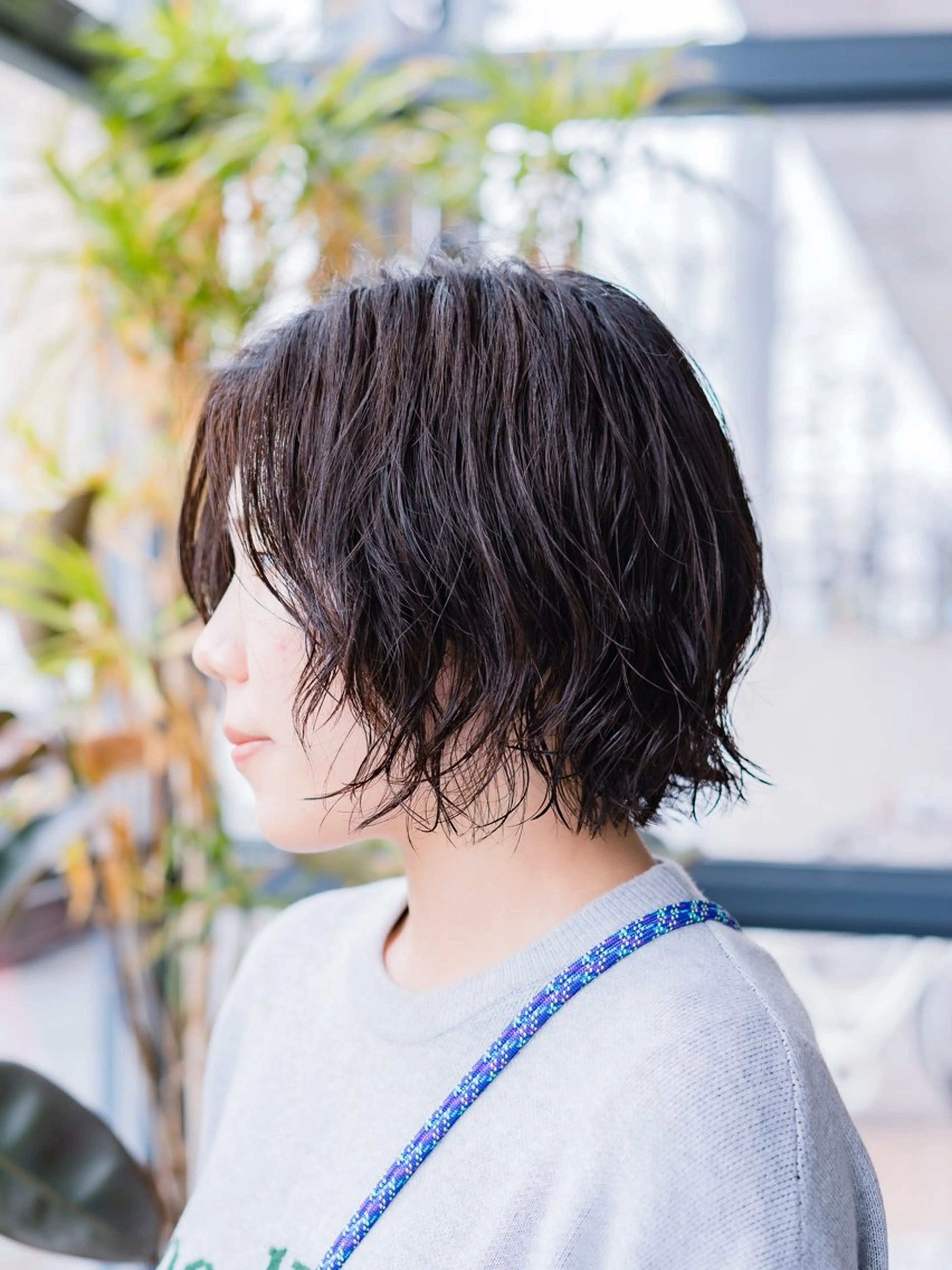 パーマ ボブ 難波 侑希のヘアスタイル