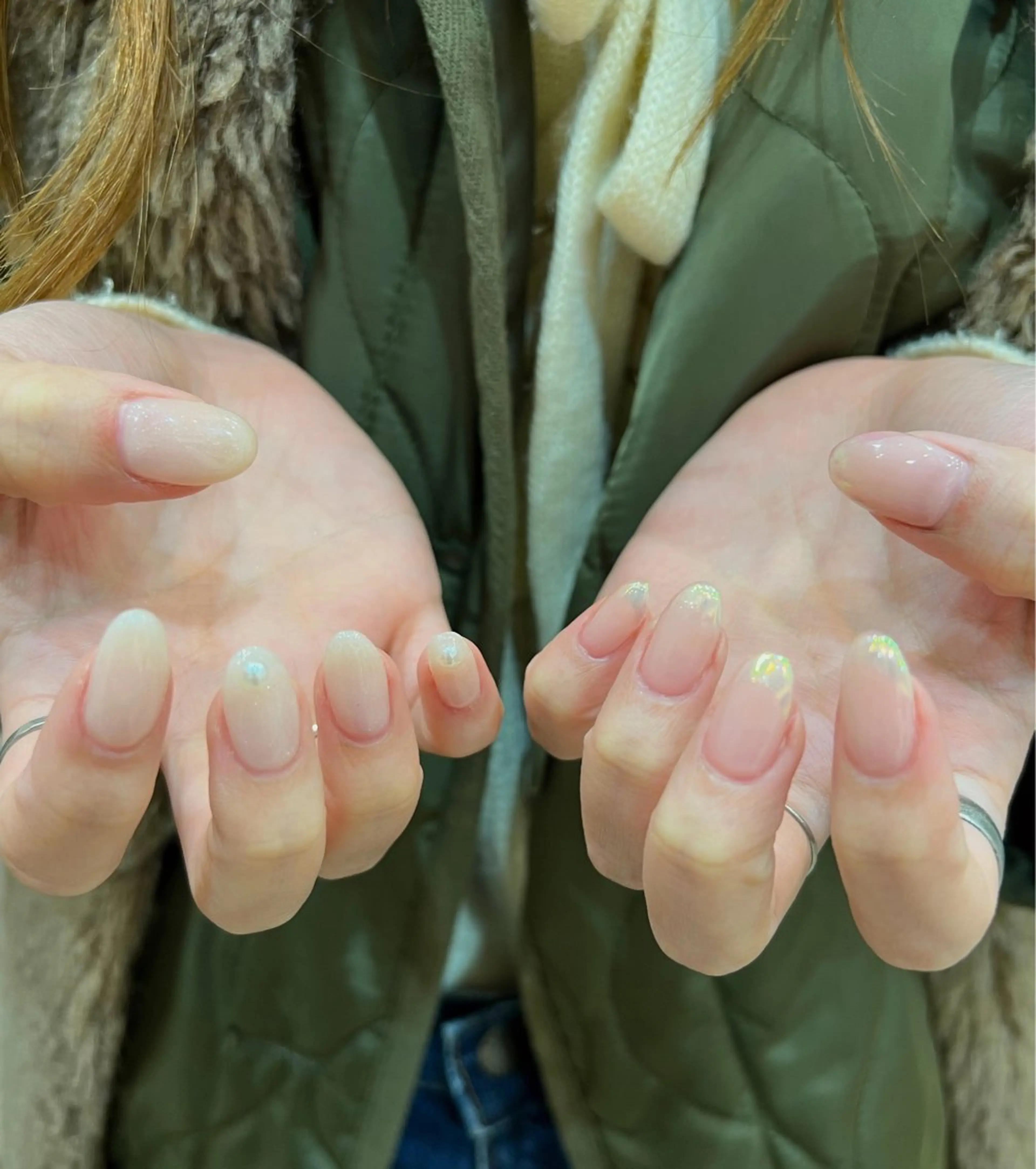 ネイル オーロラネイル フレンチネイル ハンドネイル ヘアメイクネイリスト 💄💅hidemiのヘアスタイル