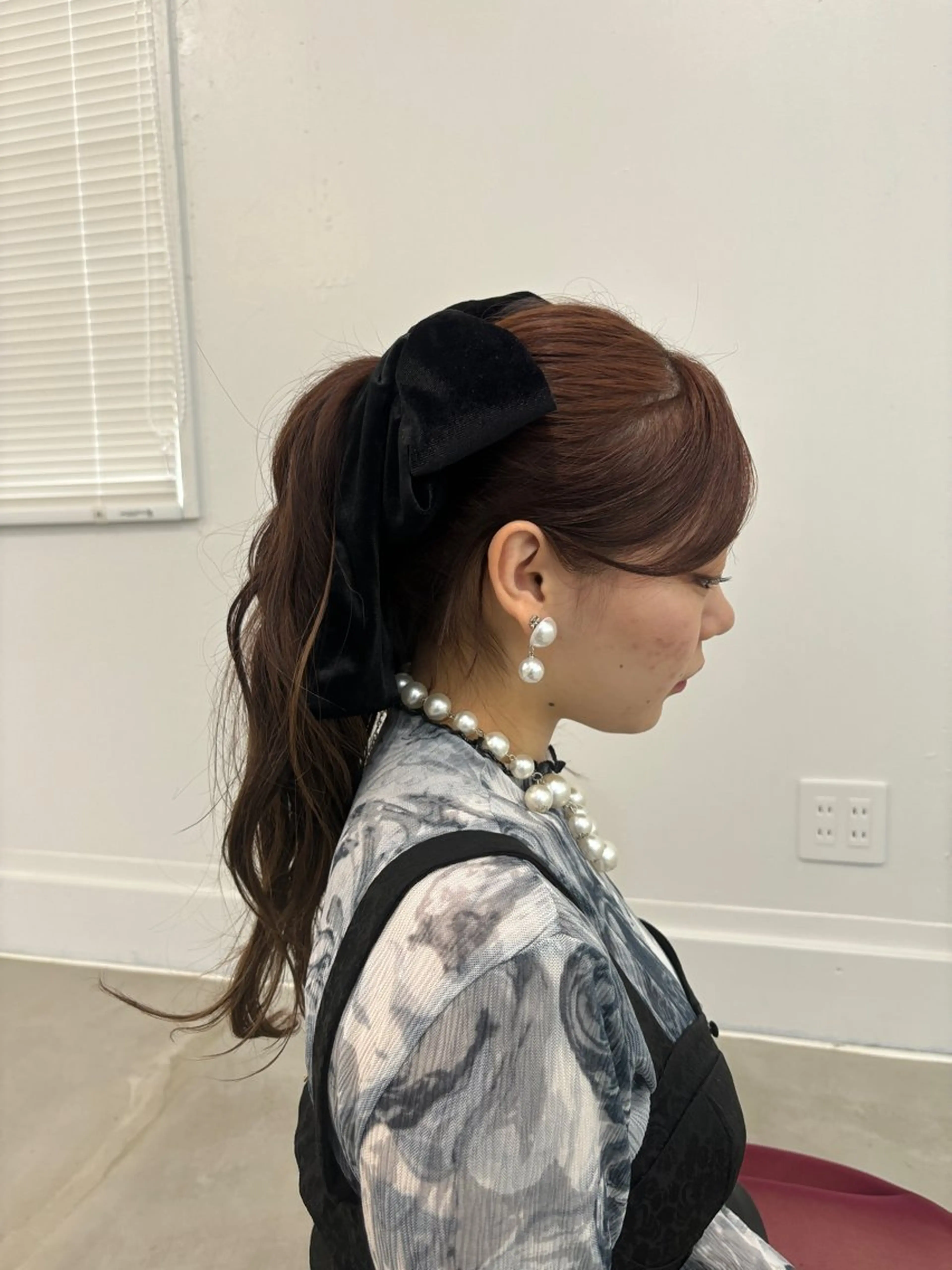 カラー ヘアアレンジ 髙木 藍紗のヘアスタイル