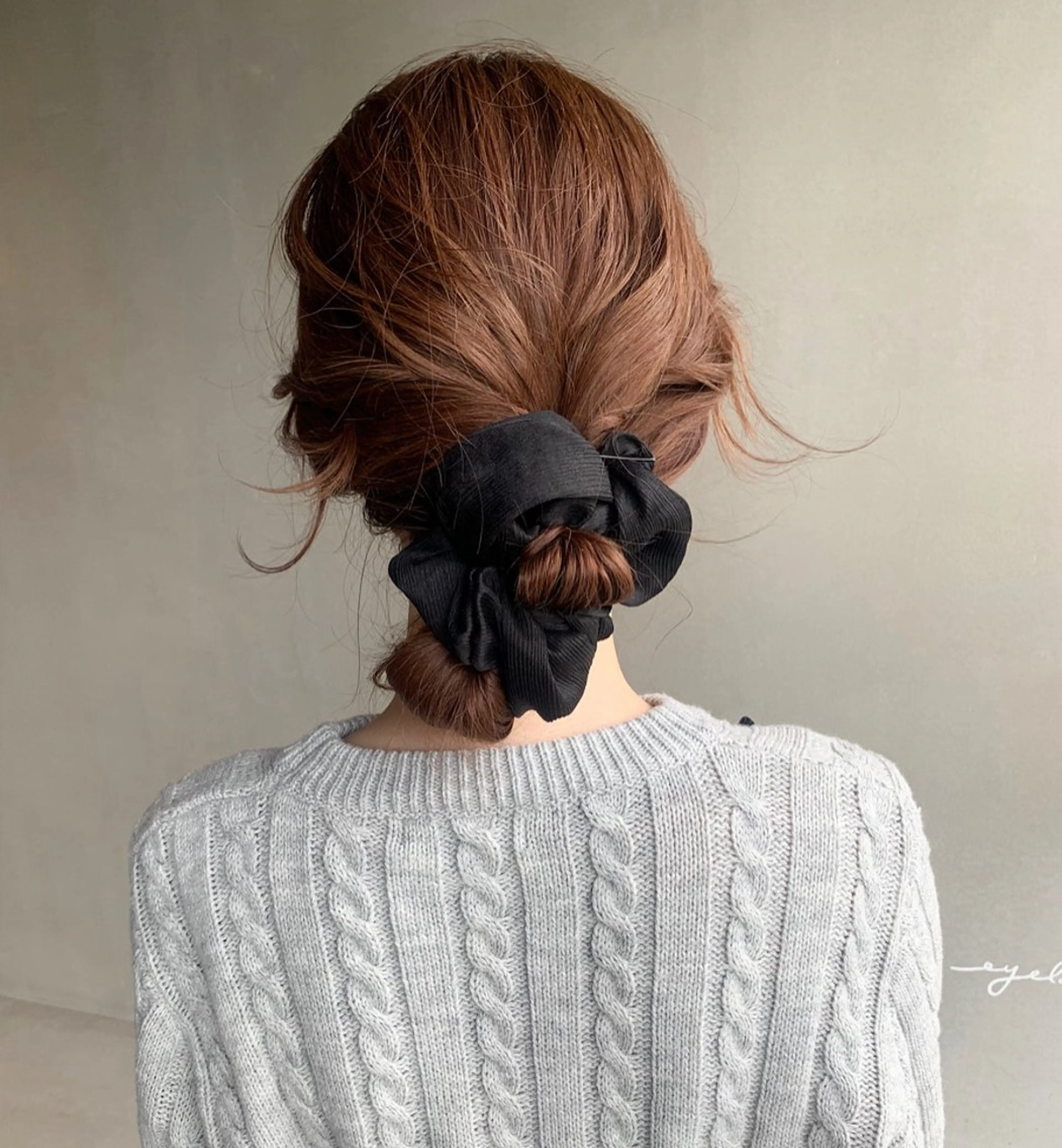 セミロング ヘアアレンジ ヘアセット ブリーチ/アレンジ 天満/chihiroのヘアスタイル