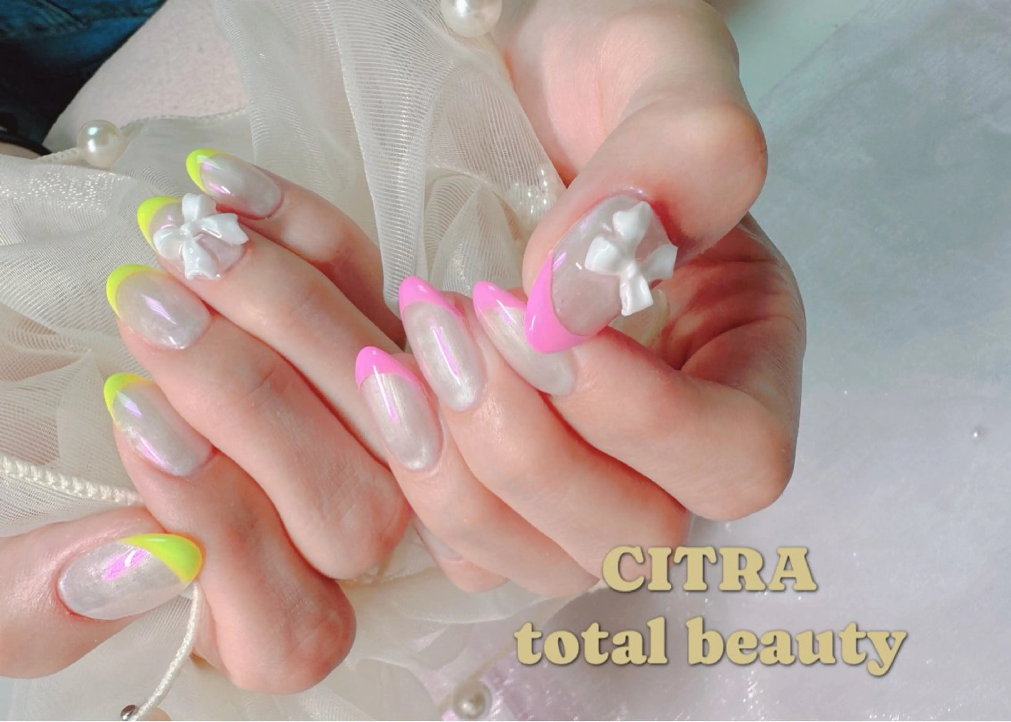 ネイル フレンチネイル 持ち込み ハンドネイル CITRAtotal beautyのネイルデザイン