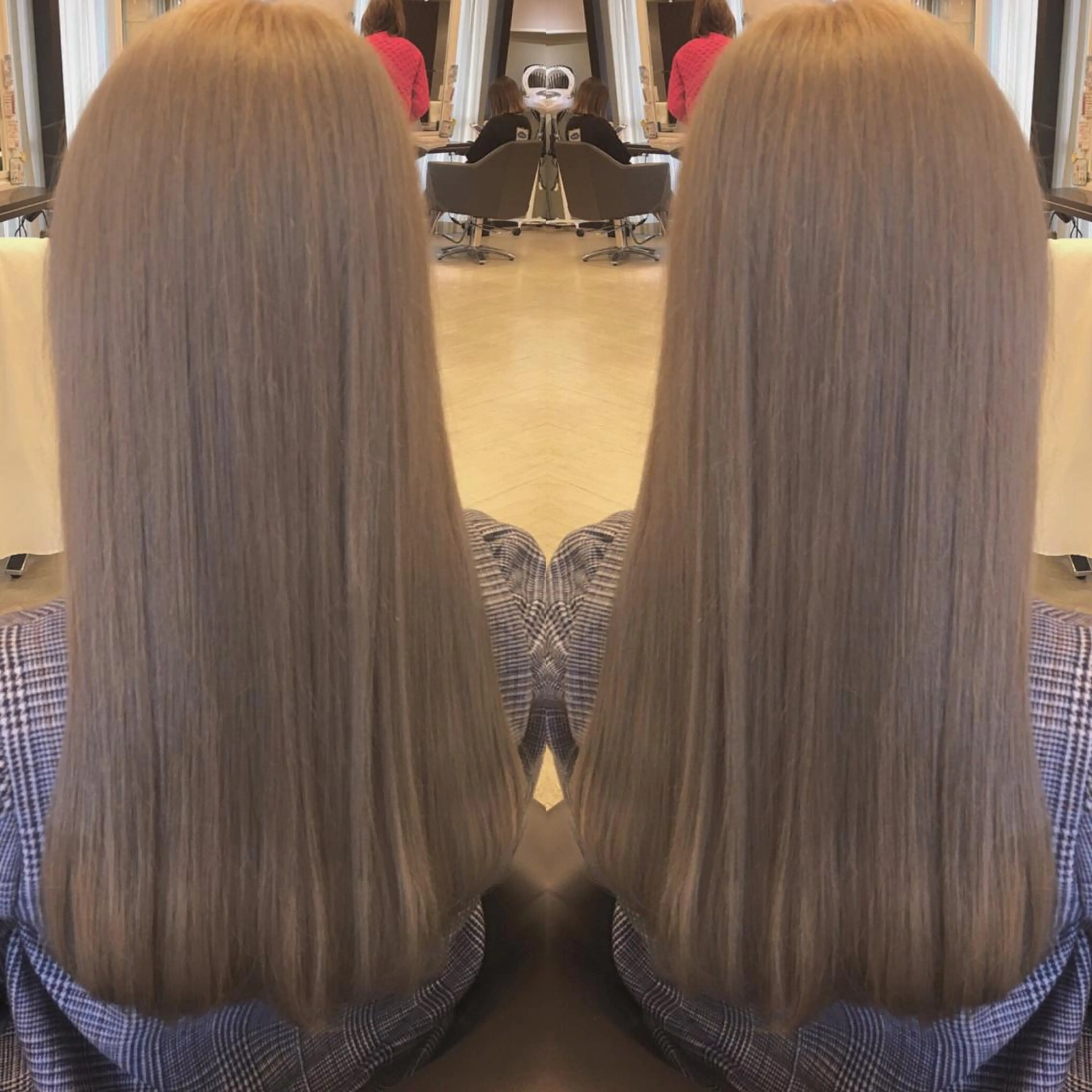 ロング カラー ブリーチ box  mico. mutsumiのヘアスタイル