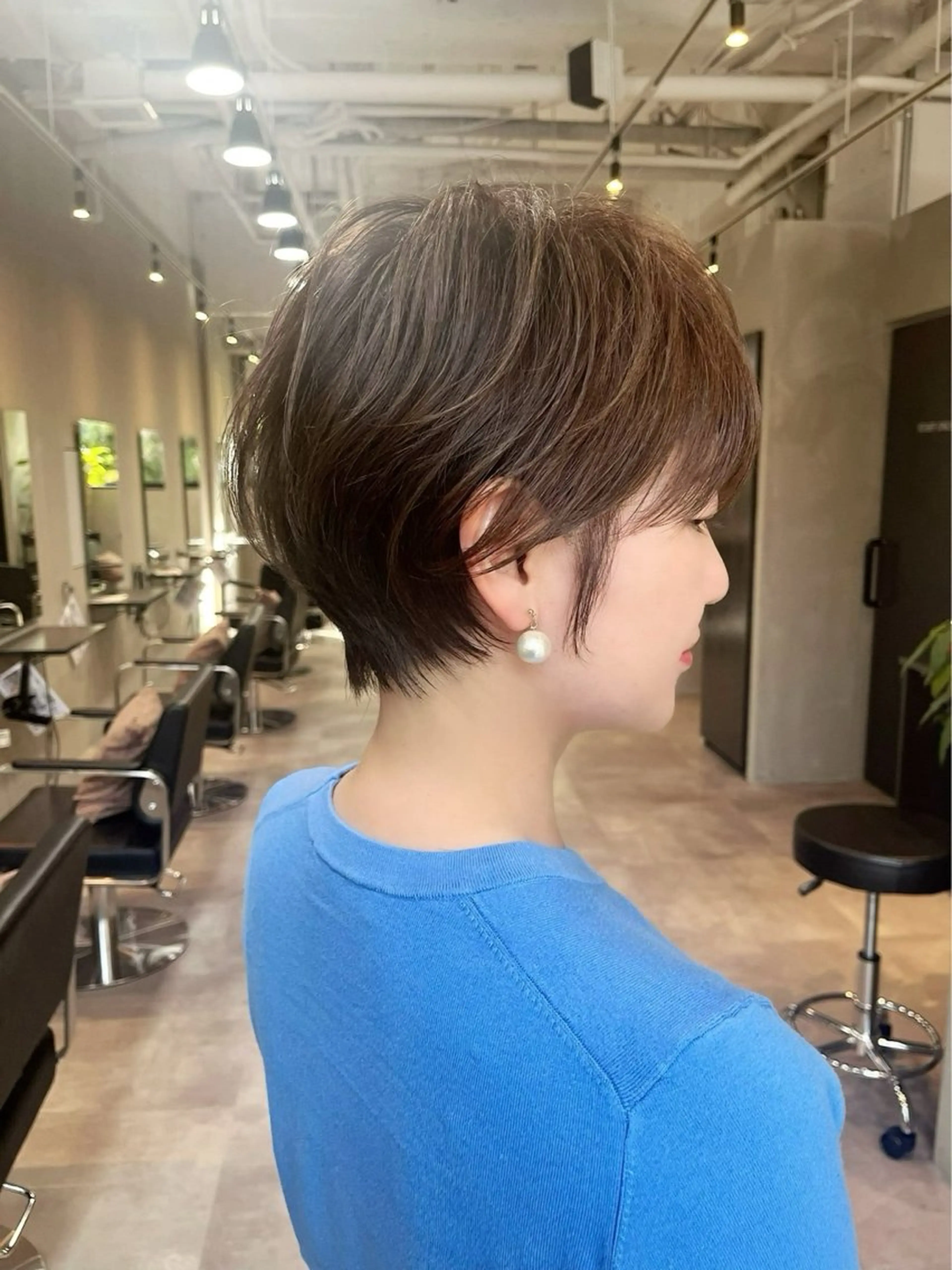 ショート カラー ヘアカラー トリートメント 似合わせ/透明感 カラー/豊中/かこのヘアスタイル