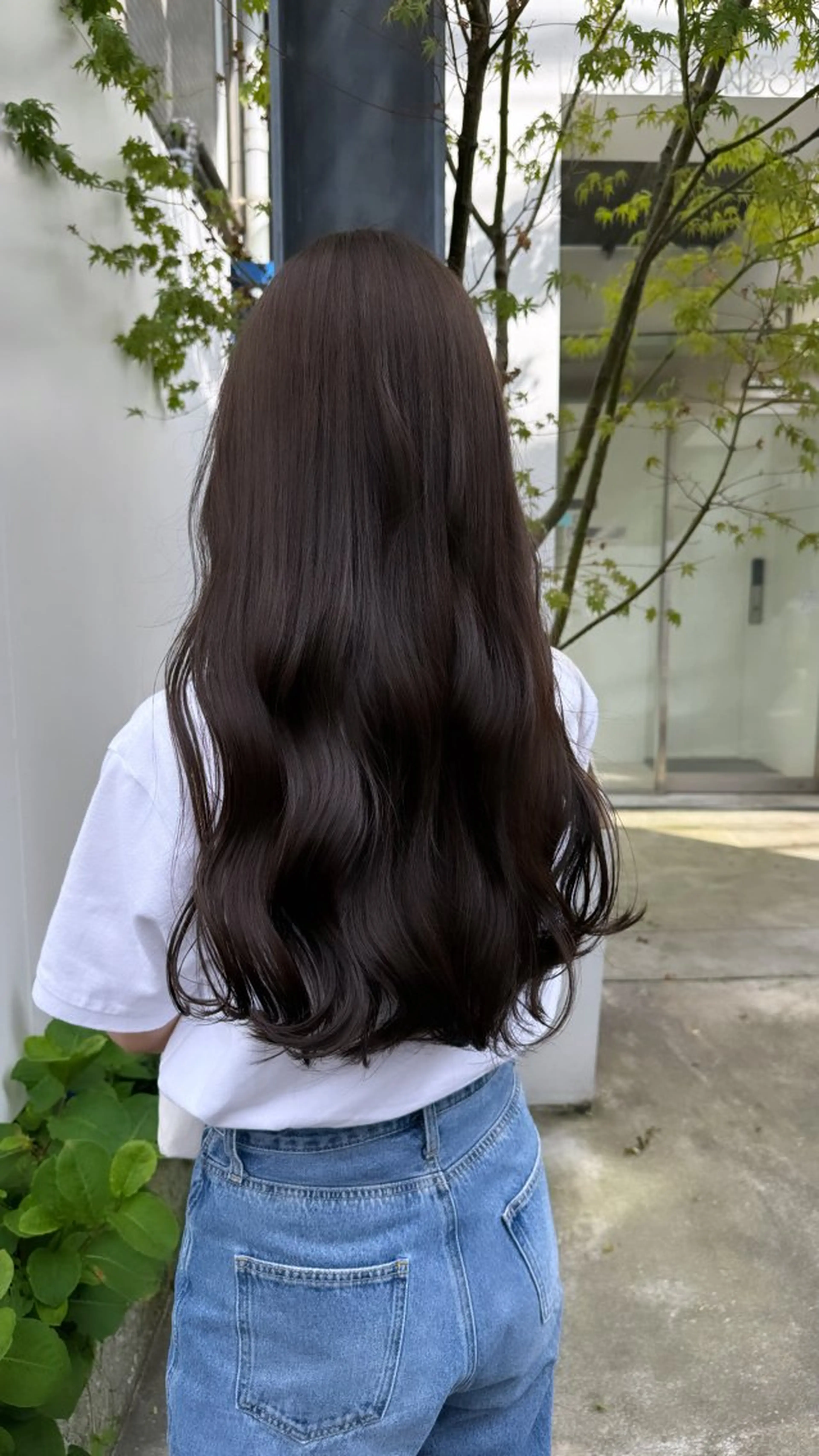 ロング カラー 透明感カラー グレージュ オリーブグレージュ オリーブグレー カット ヘアカラー Lomalia 🤍🫧/makoのヘアスタイル