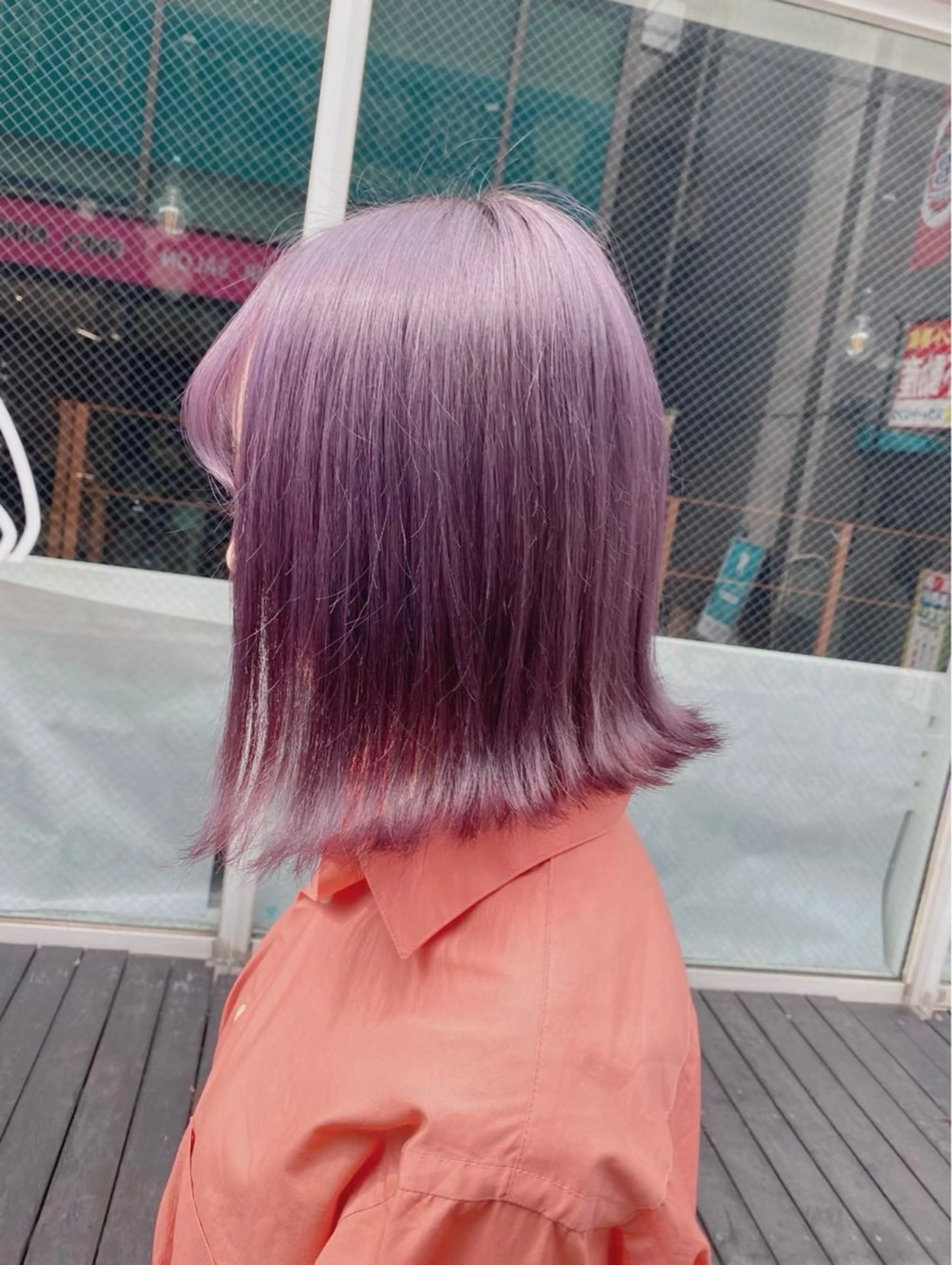ショート カラー アッシュ アッシュグレー ベージュカラー ブリーチ ブロンド 【ときめき屋さん🎀 ハイトーン大和🎀】のヘアスタイル