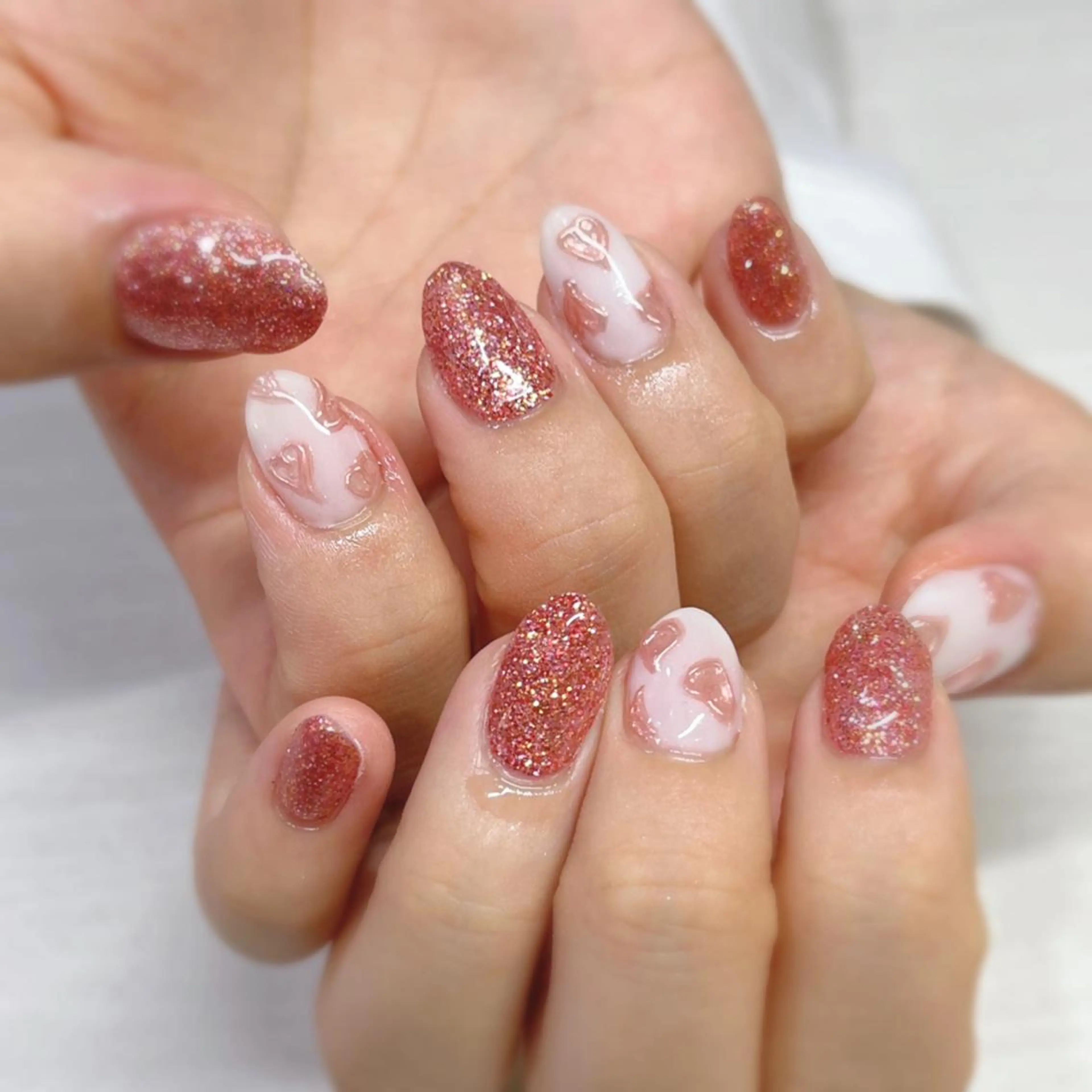 ネイル アートネイル クリアネイル フレンチネイル ジェルネイル ガラスフレンチ 🐕‍🦺Yappy 💗A-tanのネイルデザイン