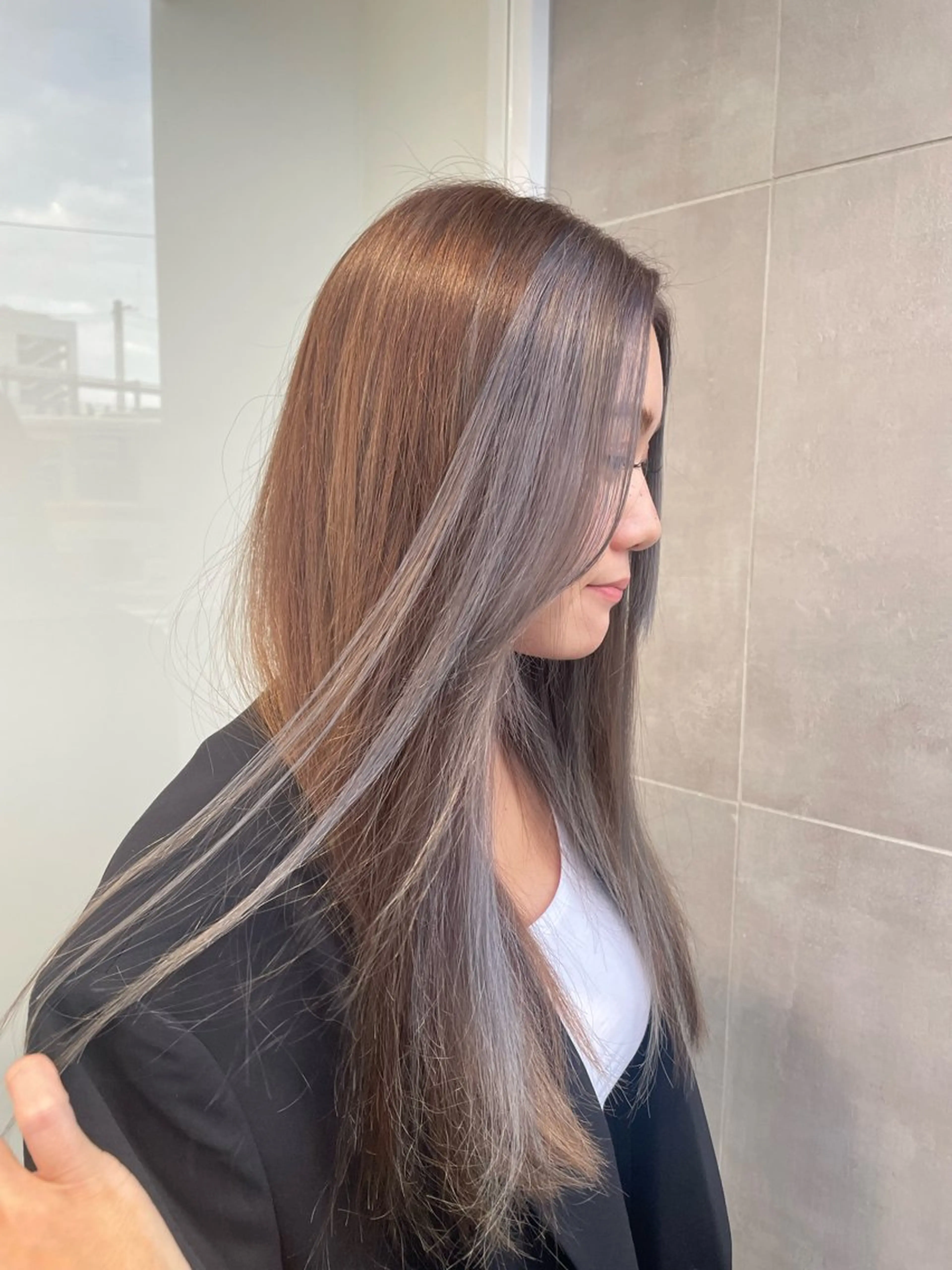 ロング ヘアカラー かずや🍀/髪質改善 /艶髪カラー/眉毛のヘアスタイル