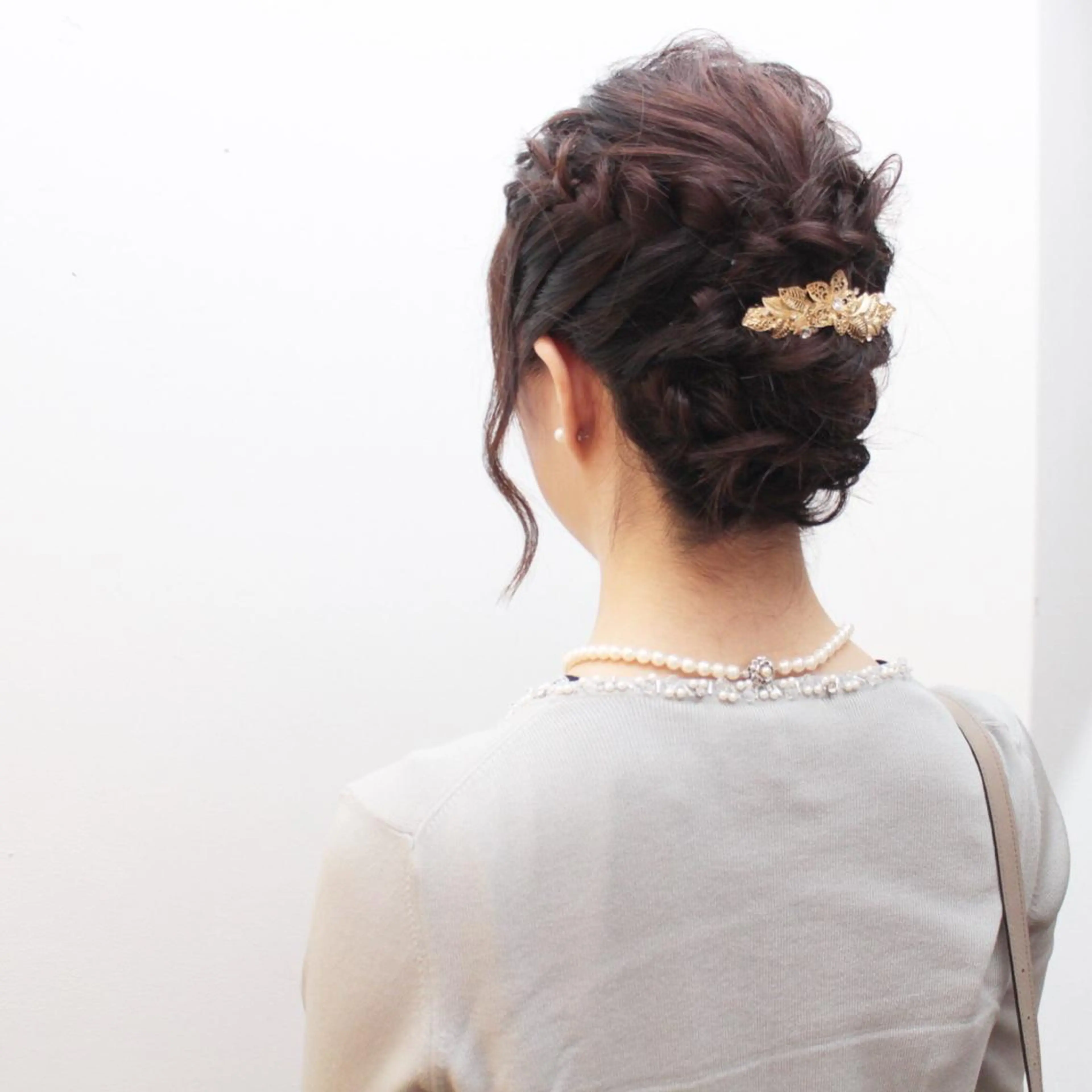 ヘアアレンジ 結婚式・ブライダル クニモトハルナ ボブ/柔らかカラーのヘアスタイル