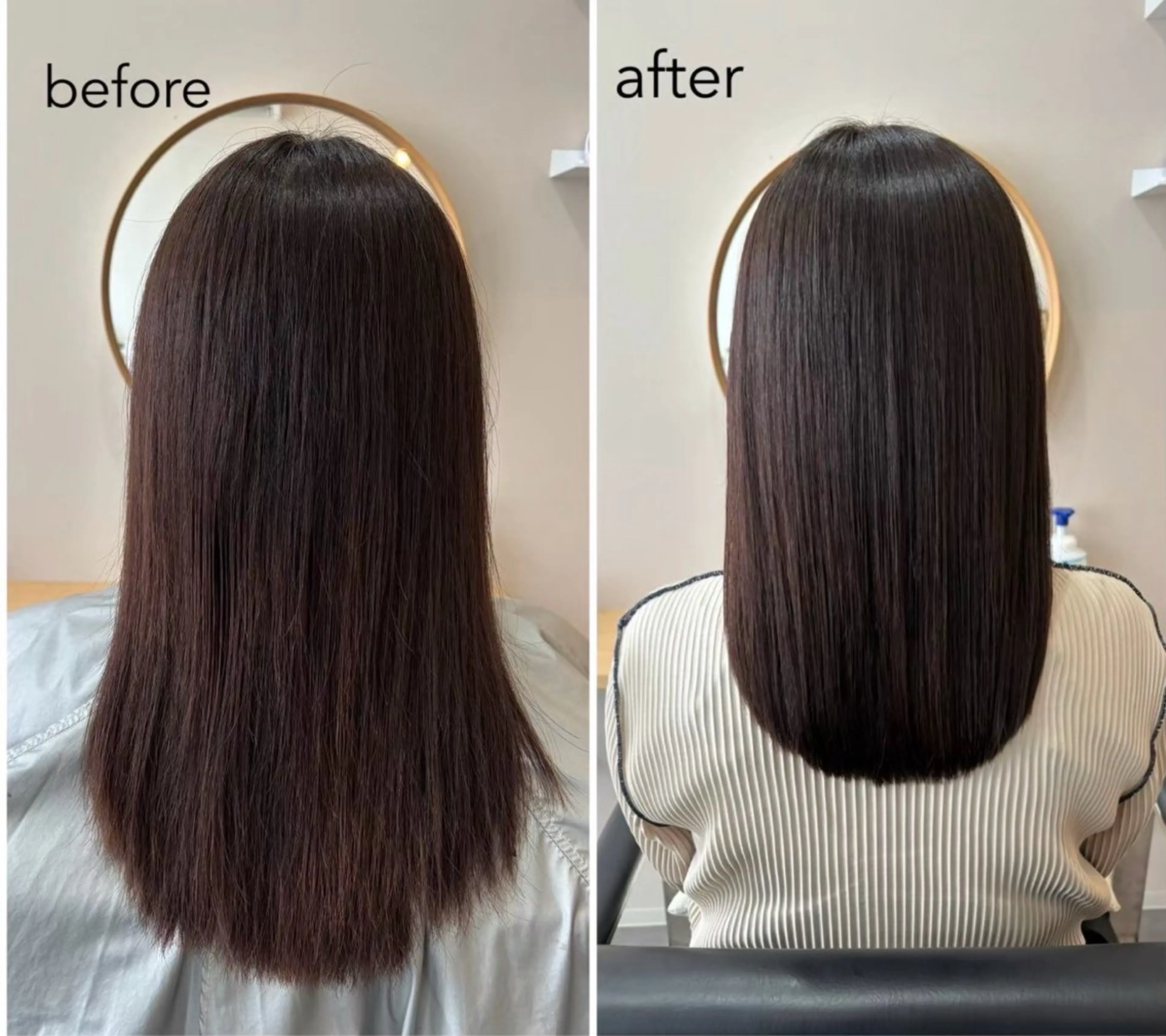 ミディアム カット 縮毛矯正 トリートメント en.桐山 晃彦のヘアスタイル