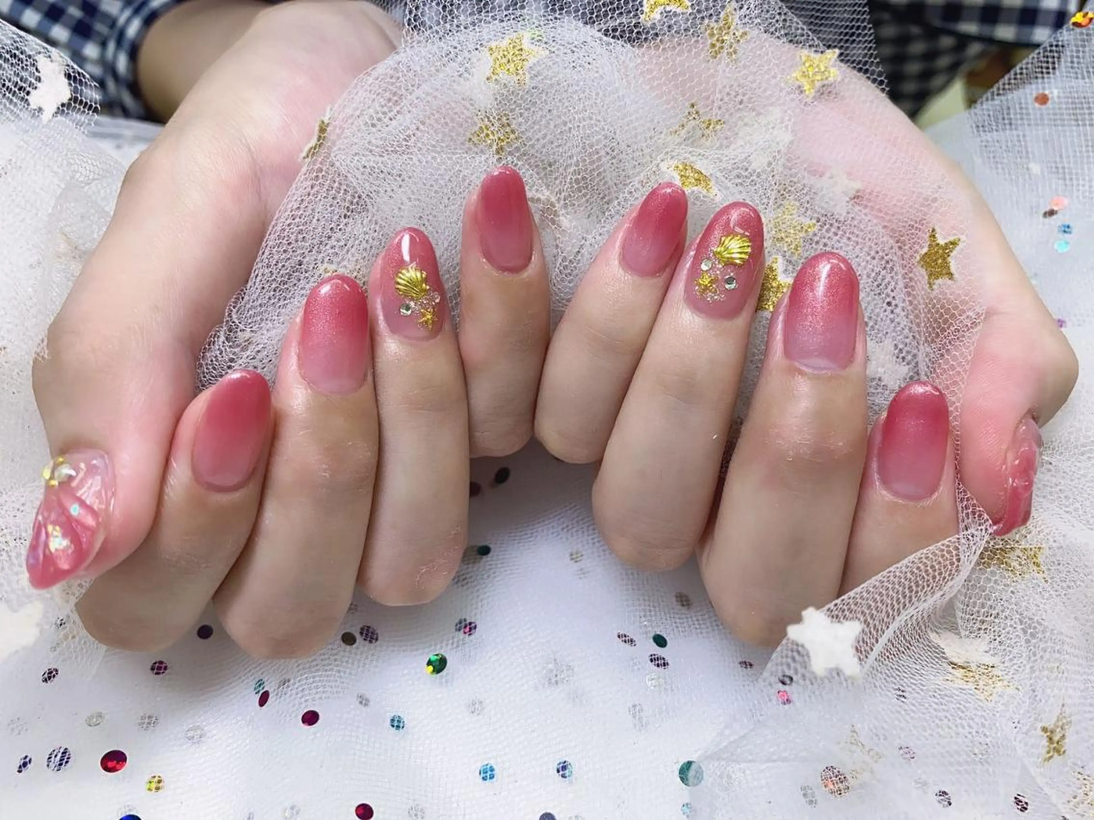 ネイル 🦋ネイルサロン ブラン🌈ゆりのネイルデザイン