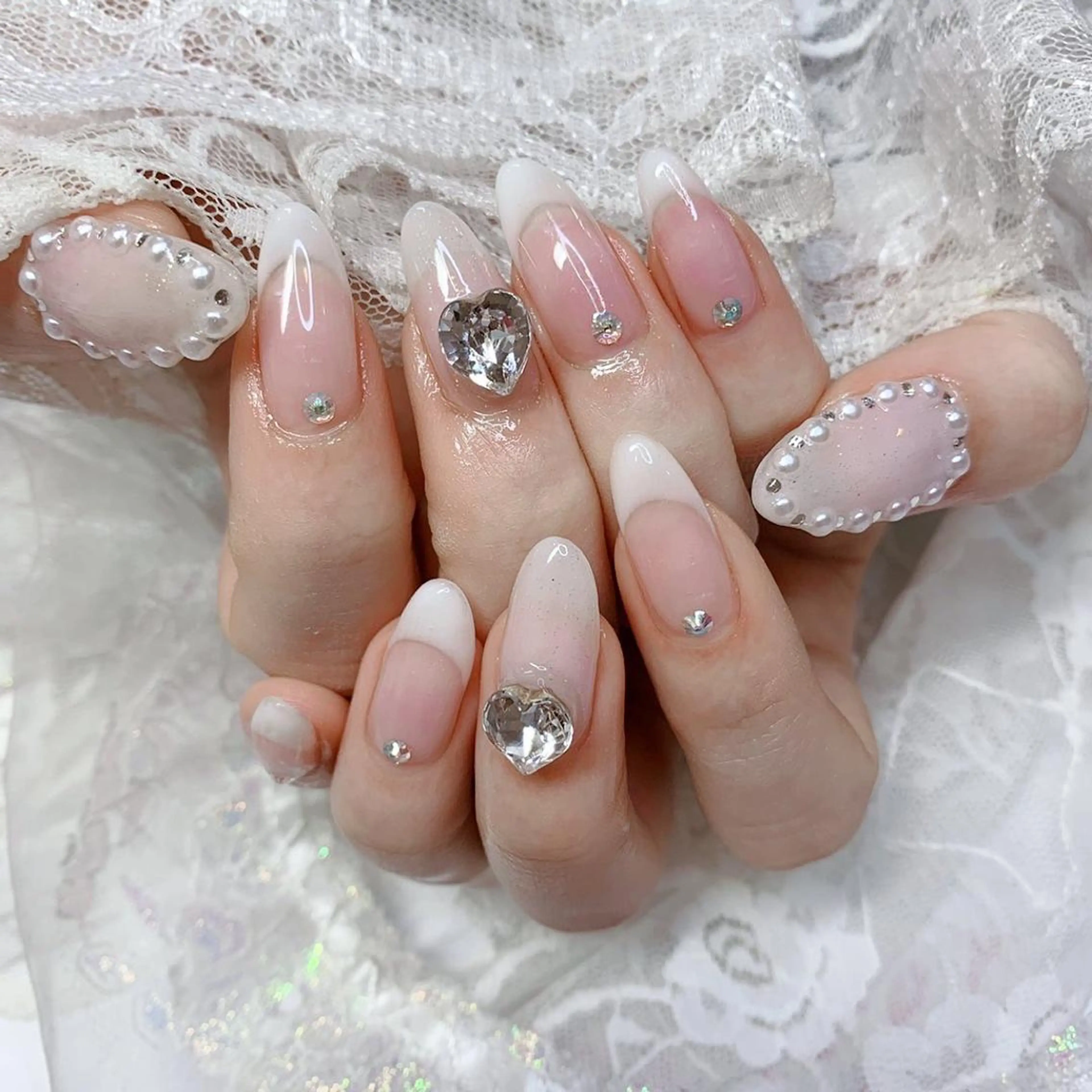 ネイル ロングネイル ハンドネイル La neige* yuki 🐩🌙のネイルデザイン