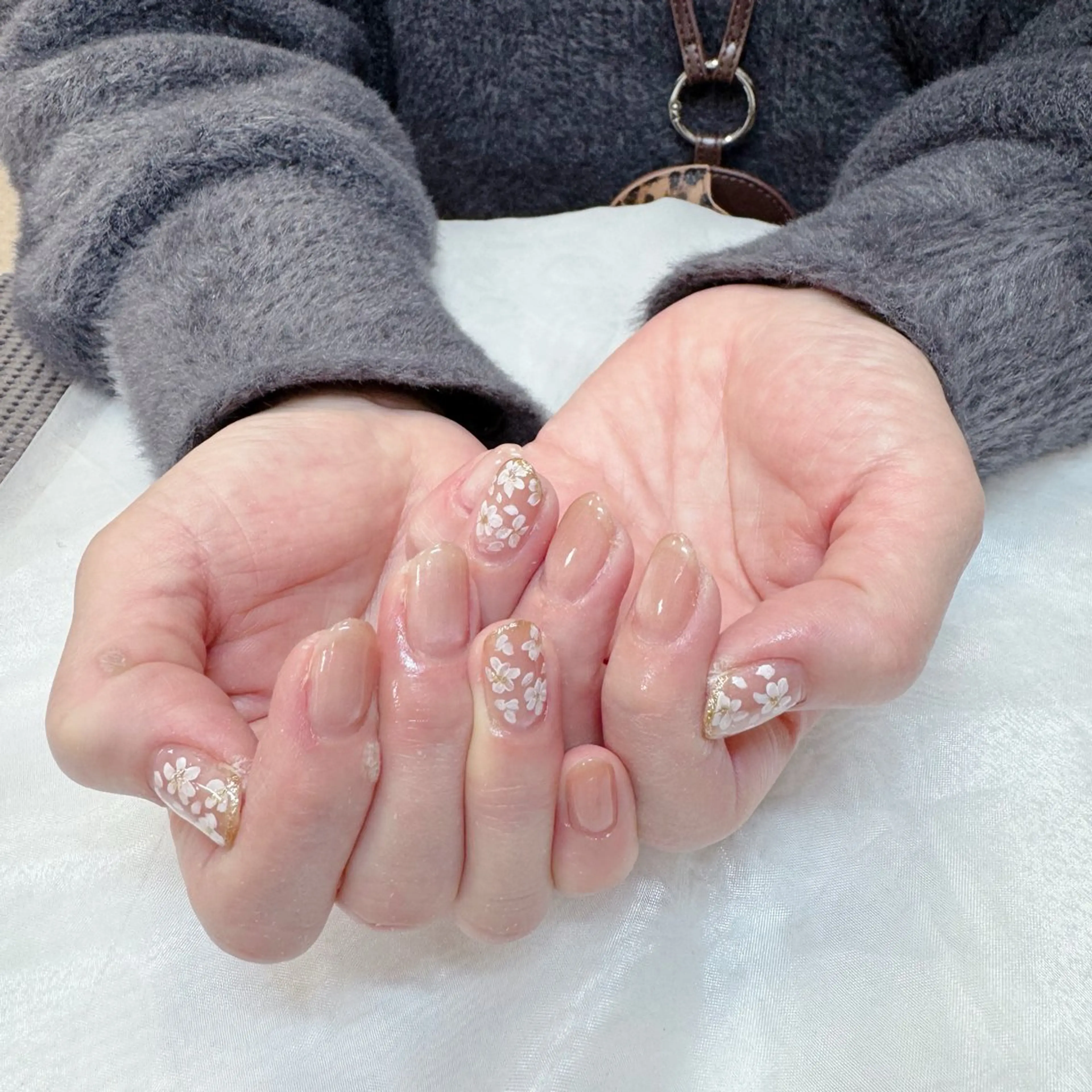 ネイル フラワーネイル 氷ネイル・うるうるネイル マグネットネイル maruyasu. yのネイルデザイン