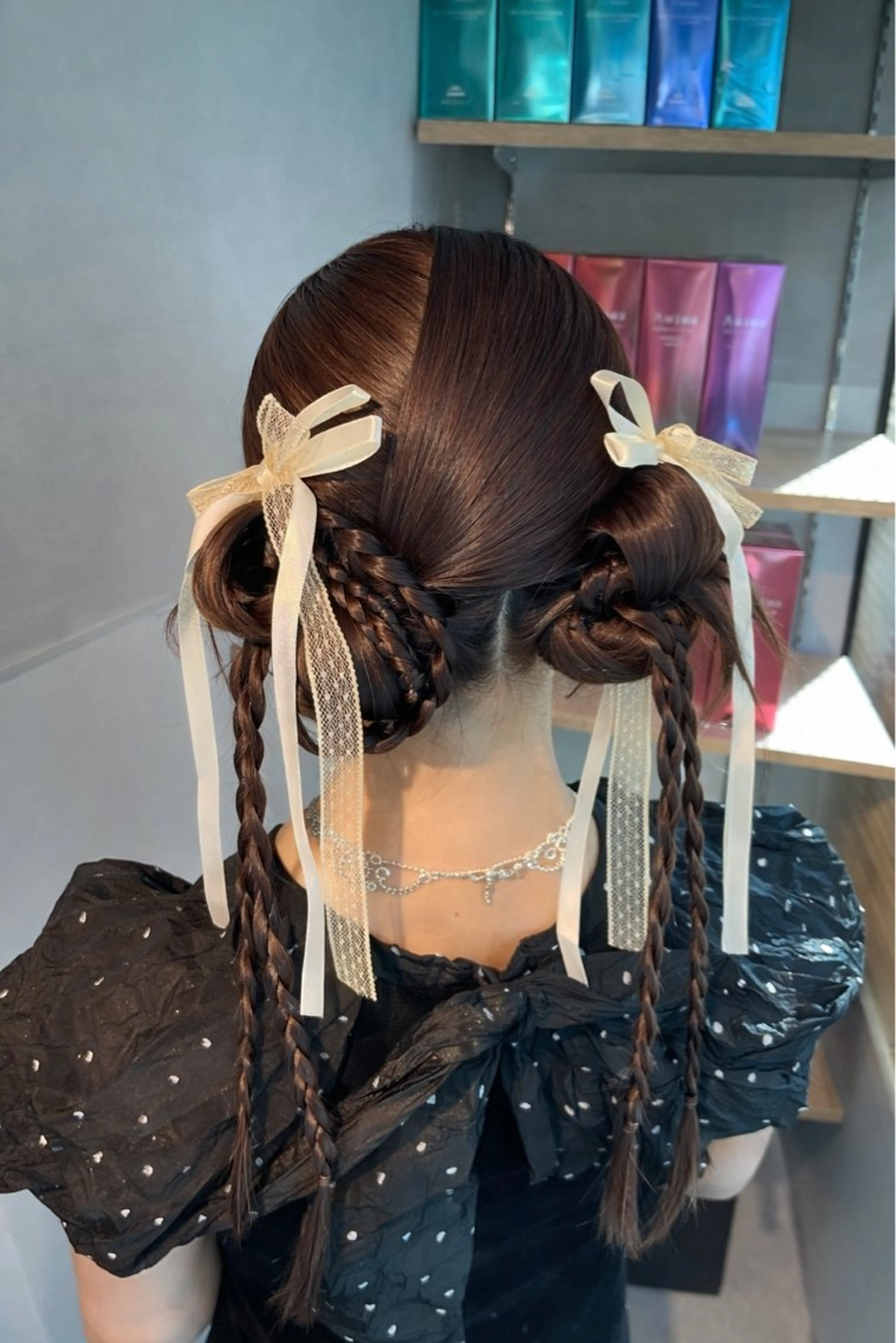 ヘアアレンジ 結婚式・ブライダル 卒業式のヘアスタイル ヘアセット charm《銀座》 ヘアセット/縮毛矯正のヘアスタイル