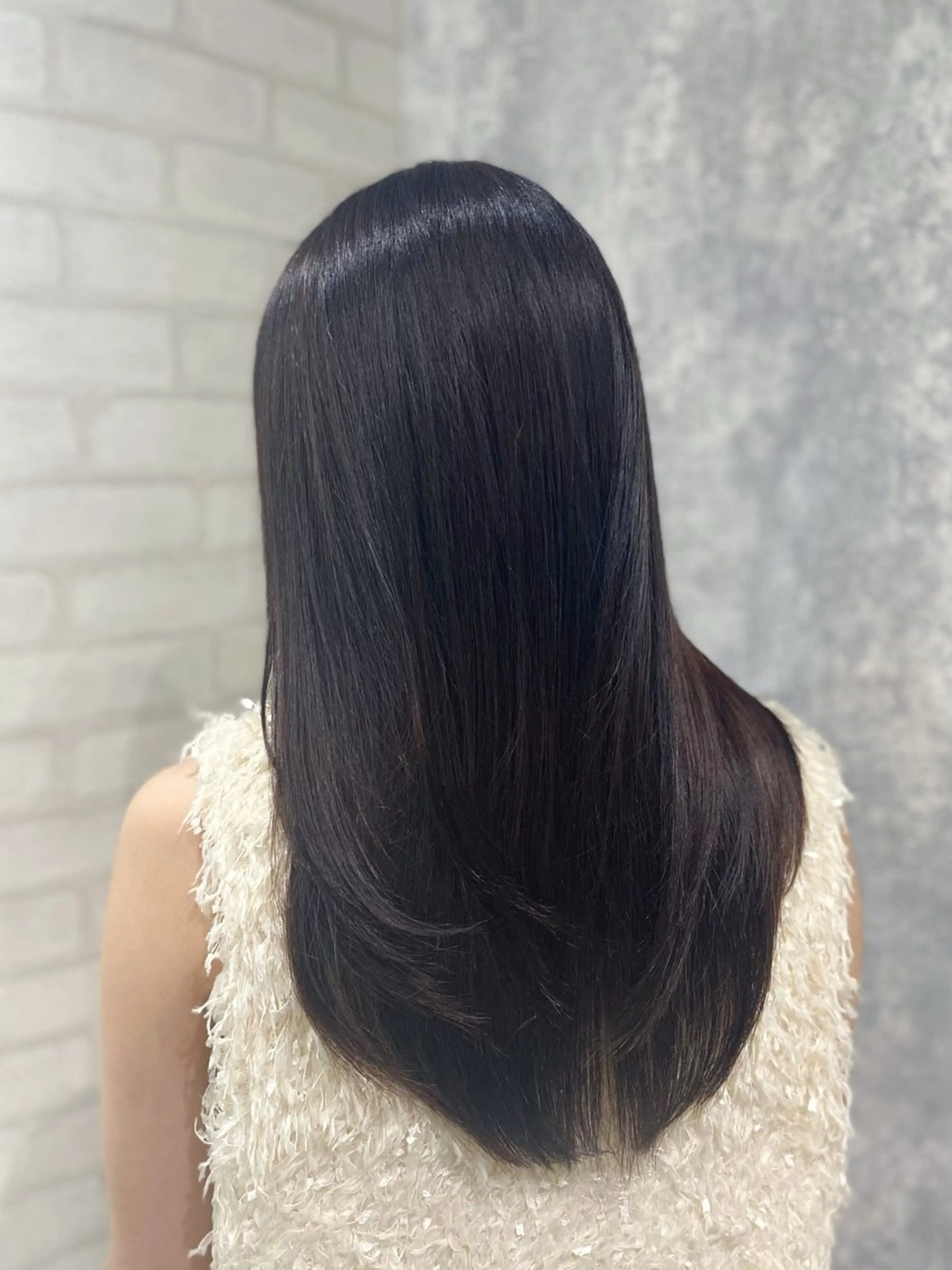 ロング カラー 透明感カラー カット shiori/透明感 /顔周り/髪質改善のヘアスタイル