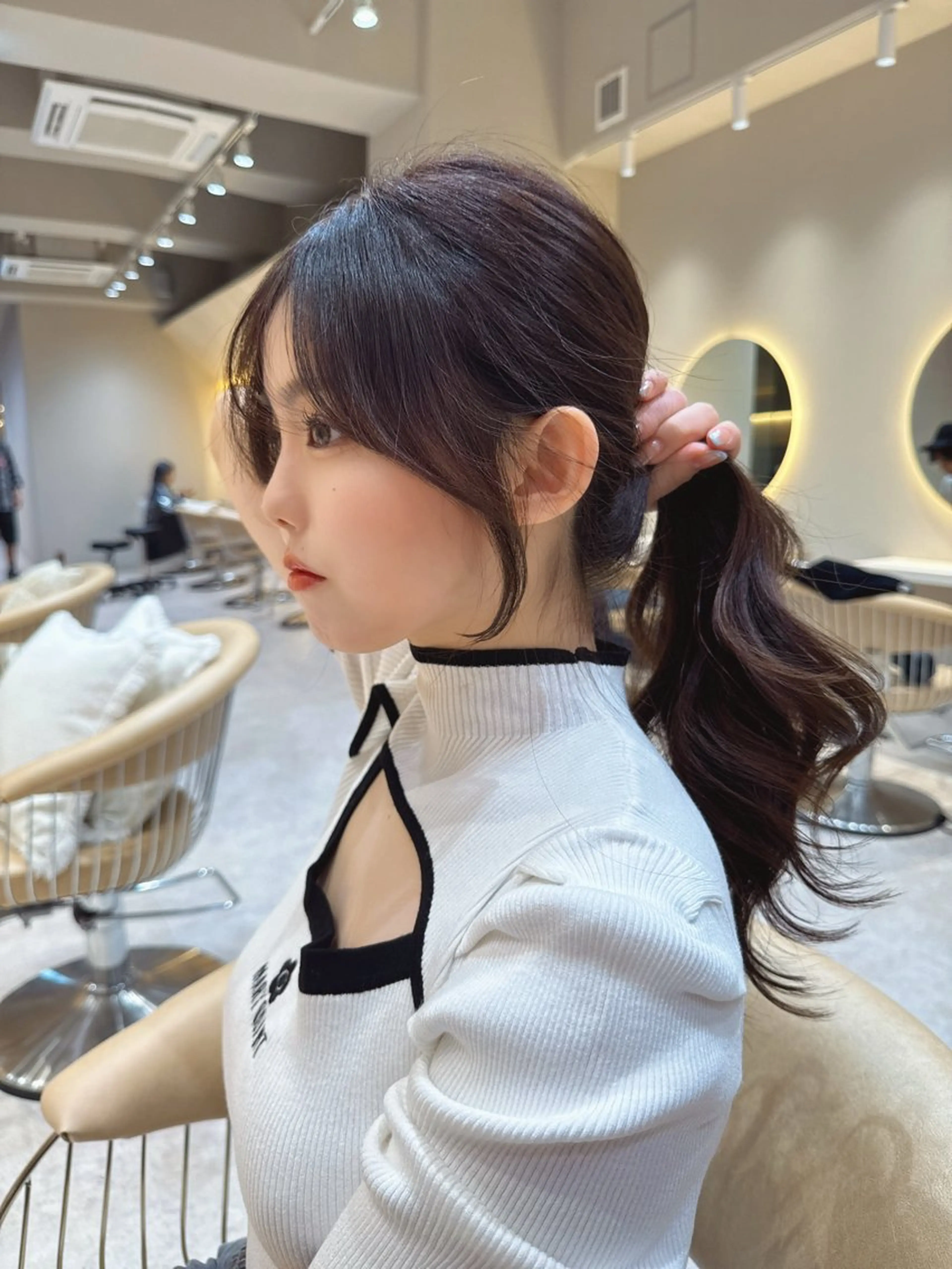 ロング カット レイヤーカット/ 顔周り 五島巨幹のヘアスタイル