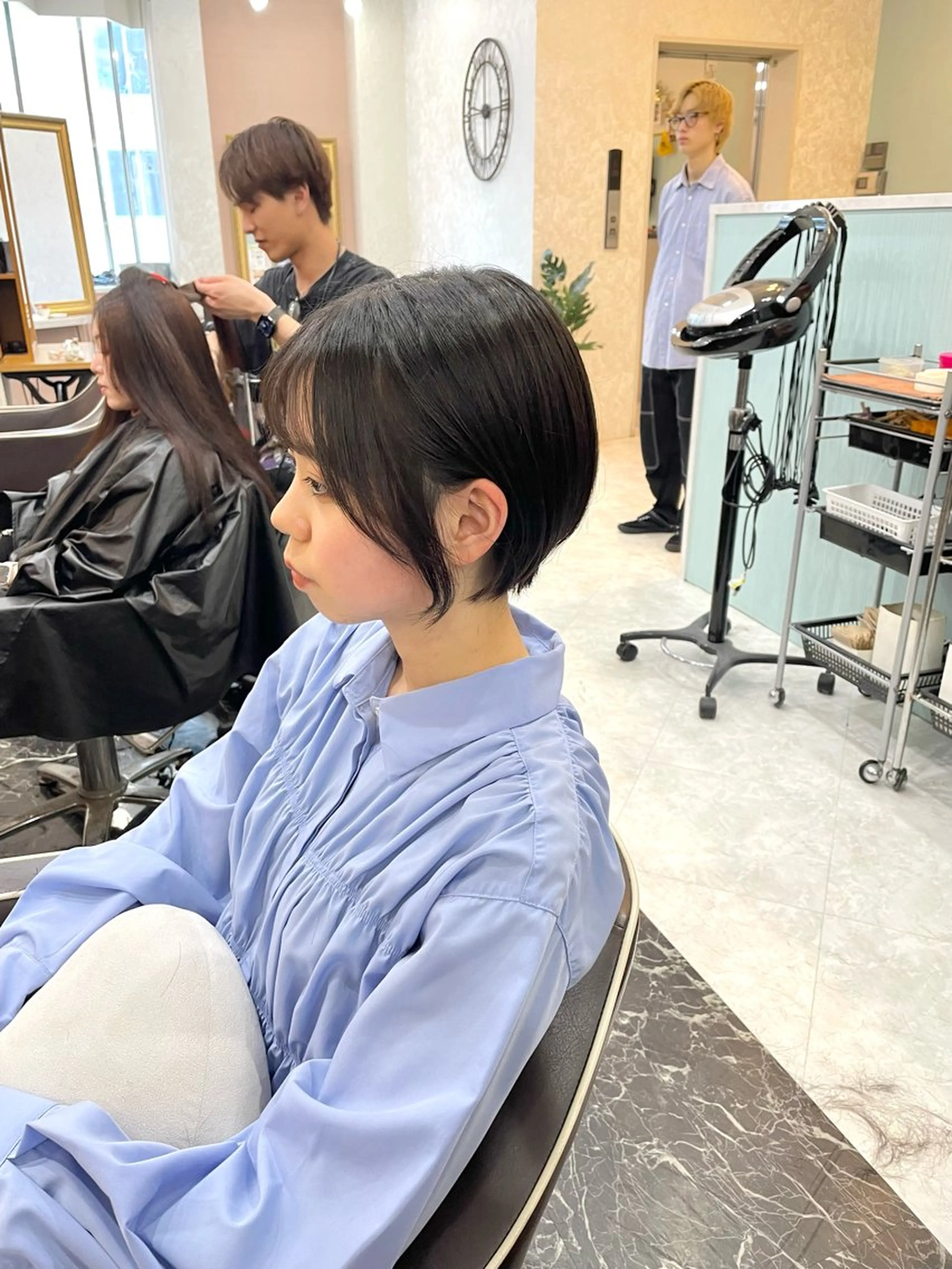 ショート ショートヘア カット ヘアカラー 亀川蓮 Agu hairのヘアスタイル