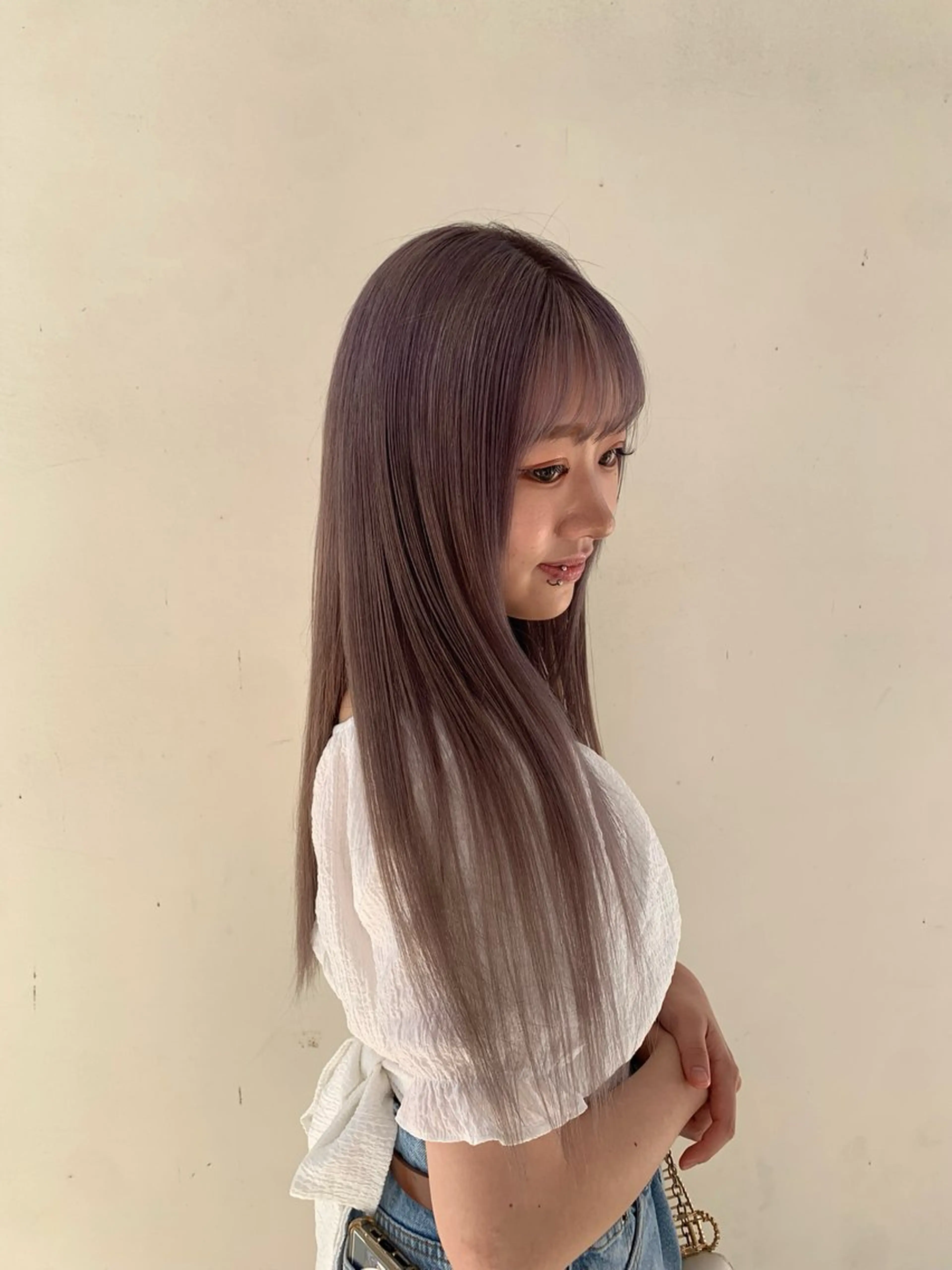 ロング カラー 松本 晴琉のヘアスタイル