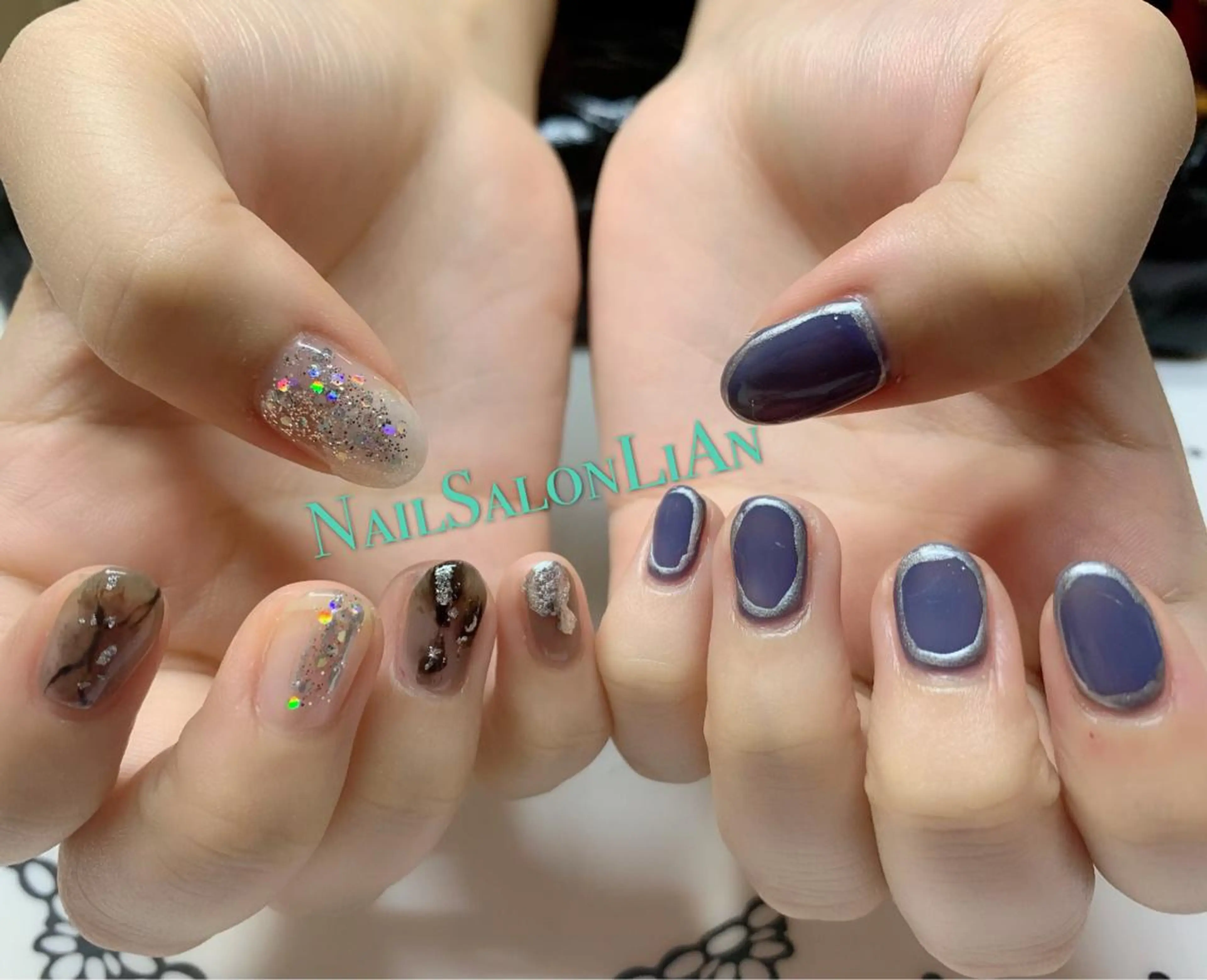 ネイル 持ち込み ハンドネイル NailSalon LiAnのネイルデザイン
