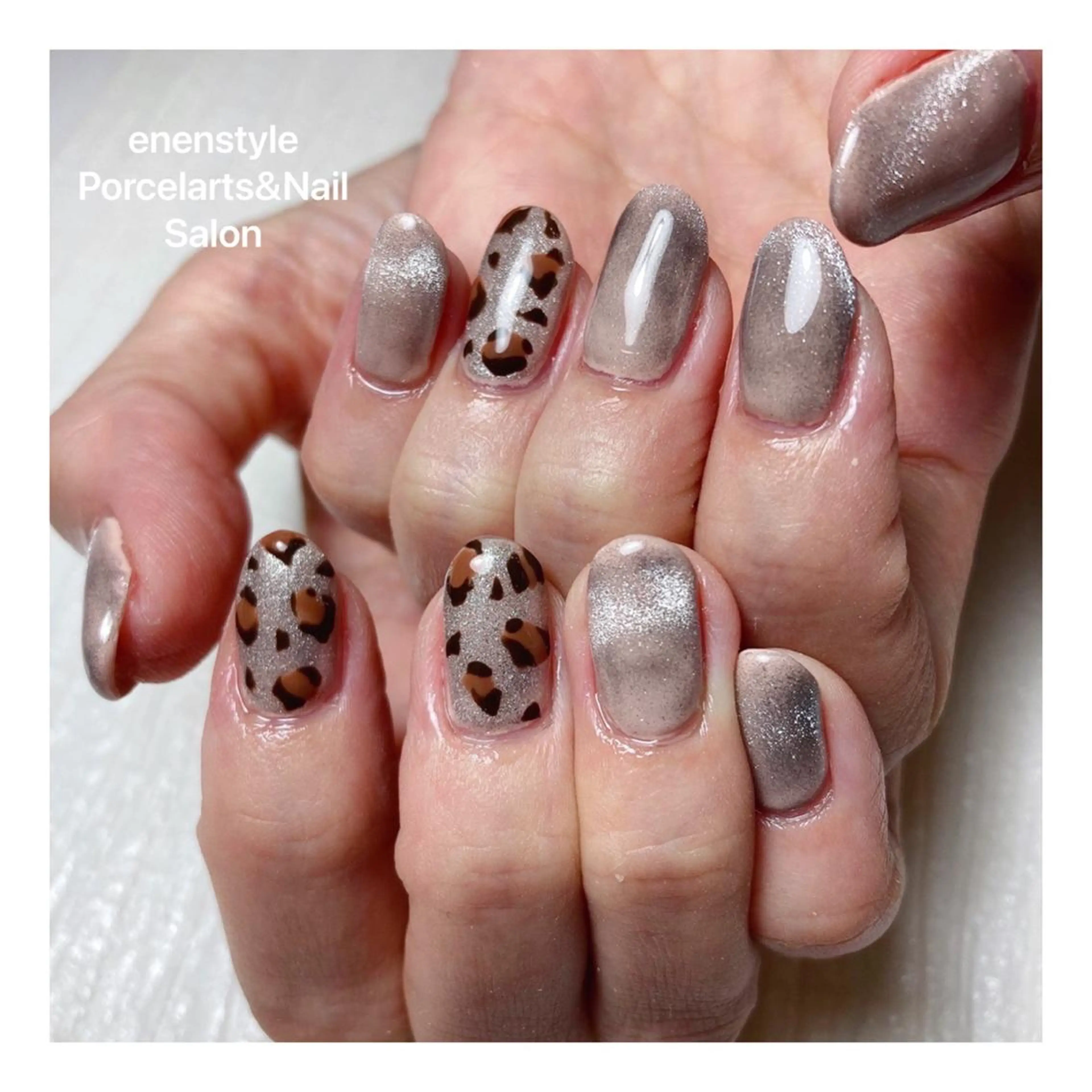 ミディアム ネイル ハンドネイル 👑enen style👑のネイルデザイン