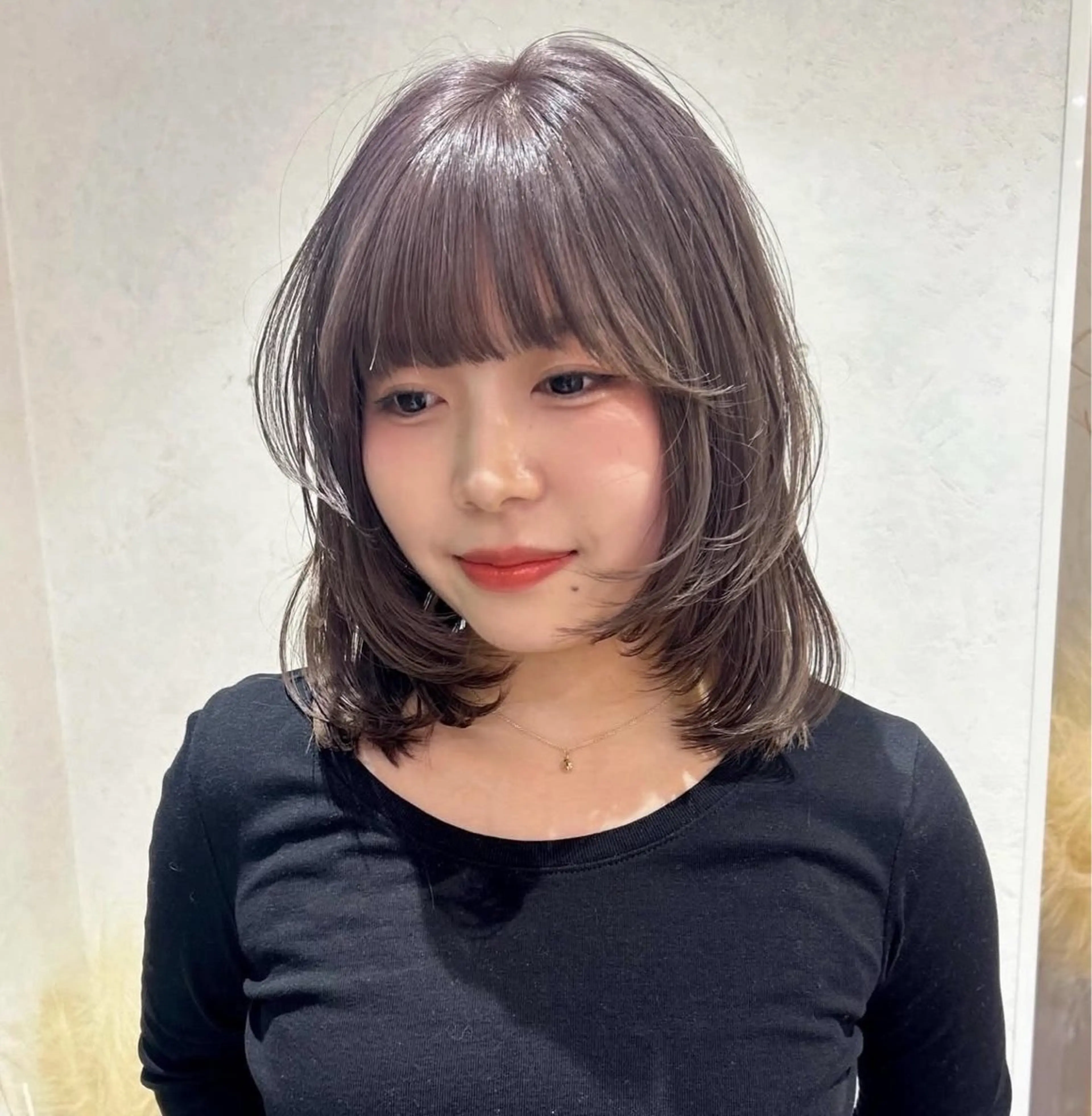 ミディアム カラー moon/髪質改善/ ブリーチ/レイヤー☪のヘアスタイル