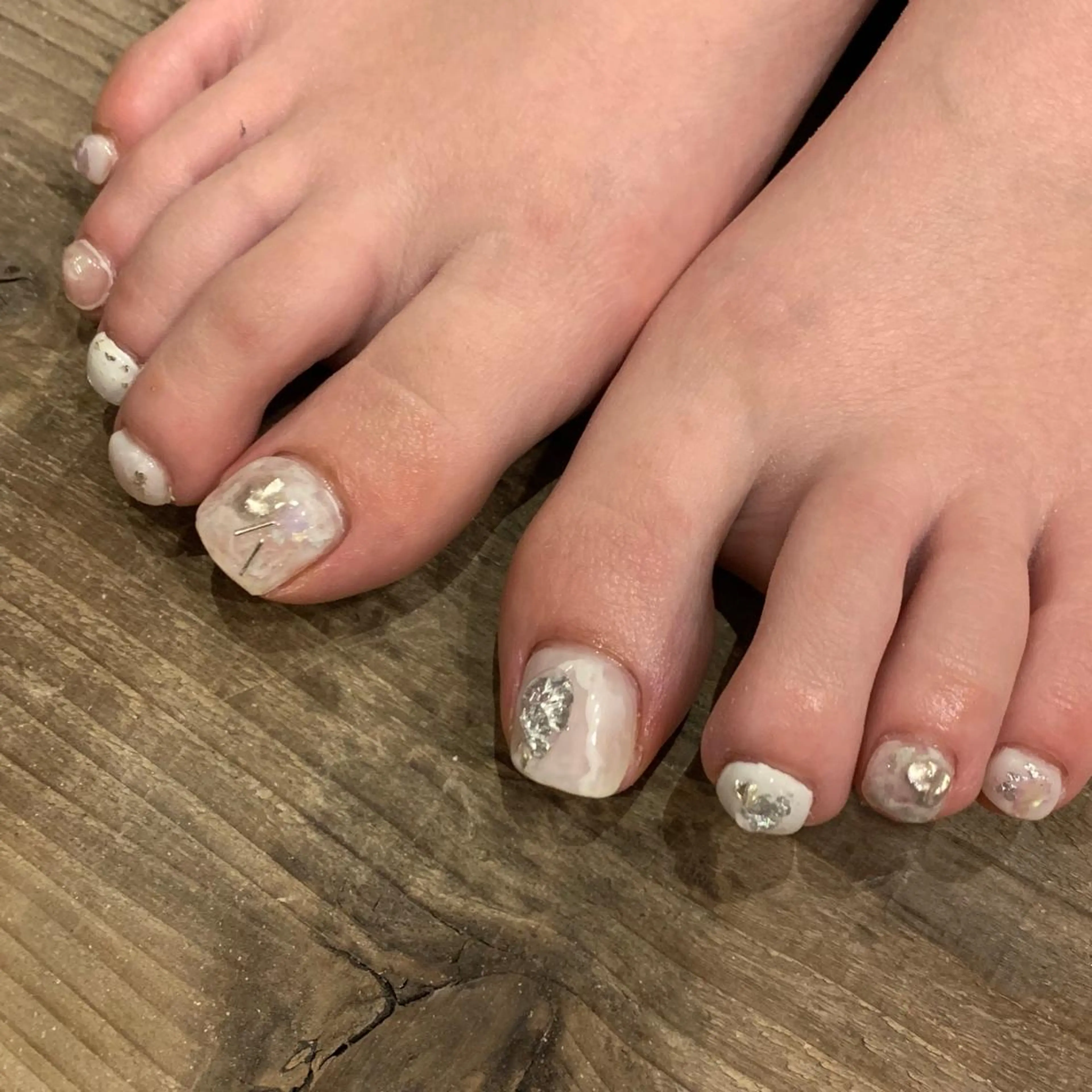 ネイル ホワイト フットネイル HiMe .のその他イメージ