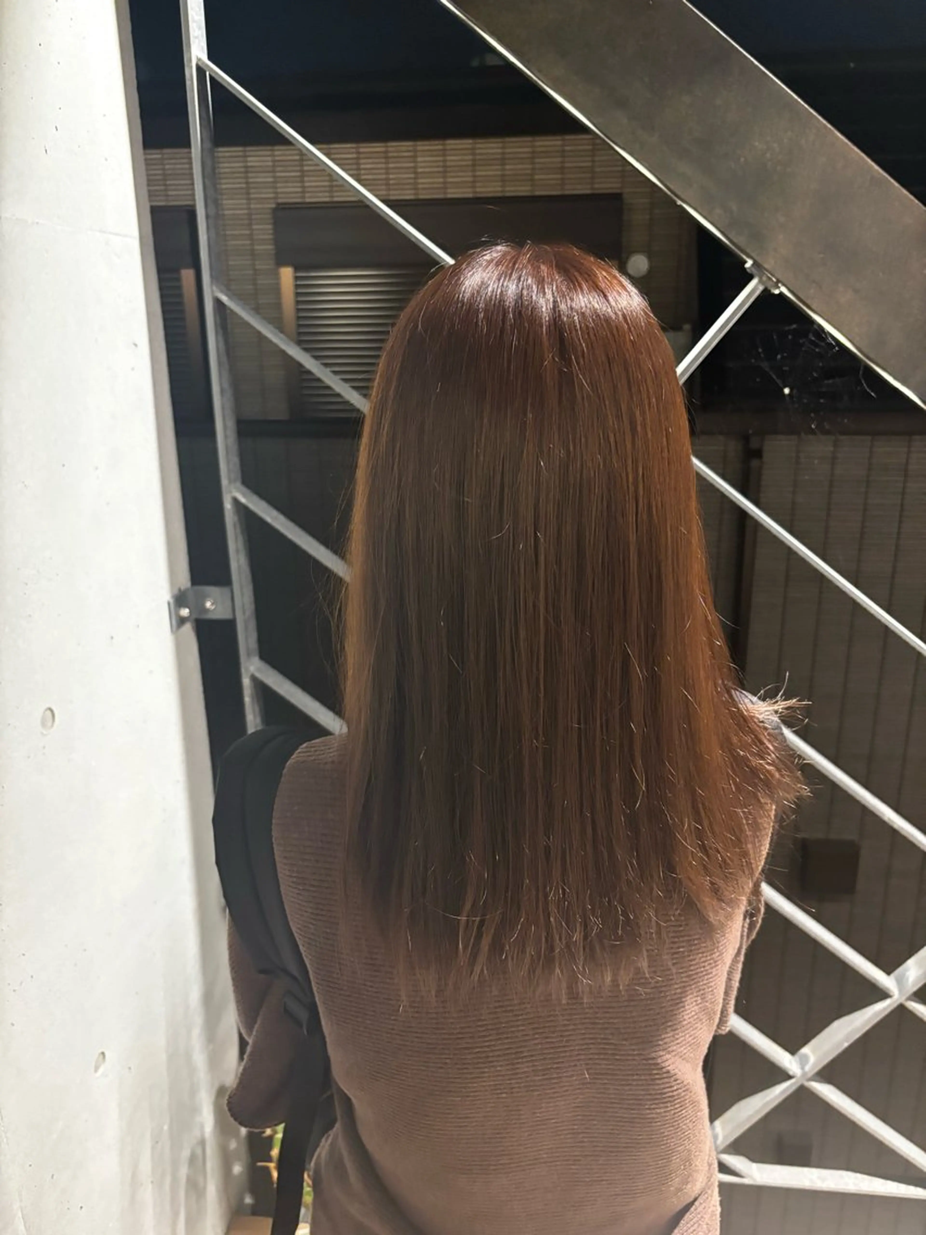 セミロング カラー フクダ レンのヘアスタイル